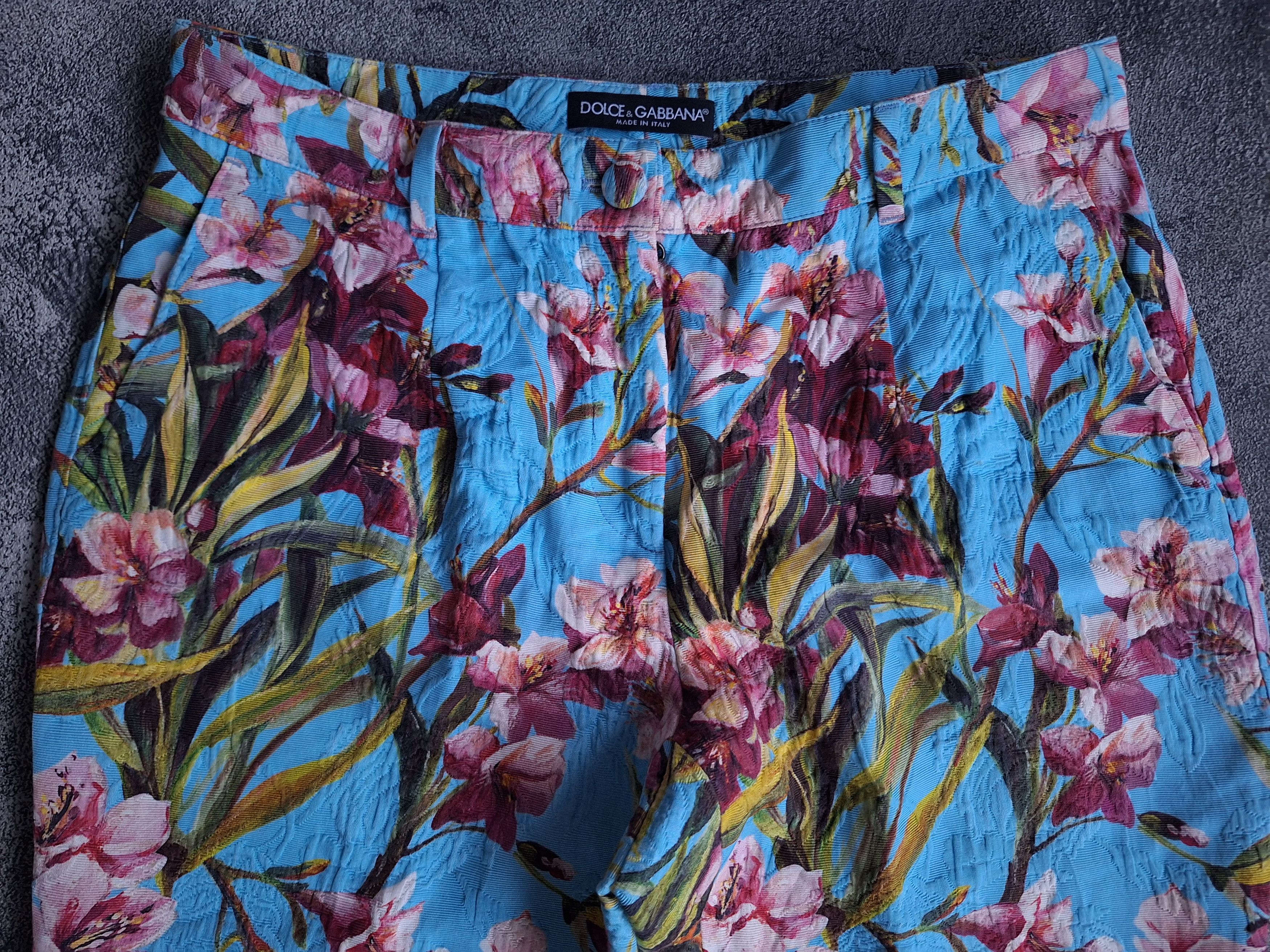 Dolce & Gabbana × If Six Was Nine Dolce Gabbana Floral art Pants Size 31" - 2 Thumbnail
