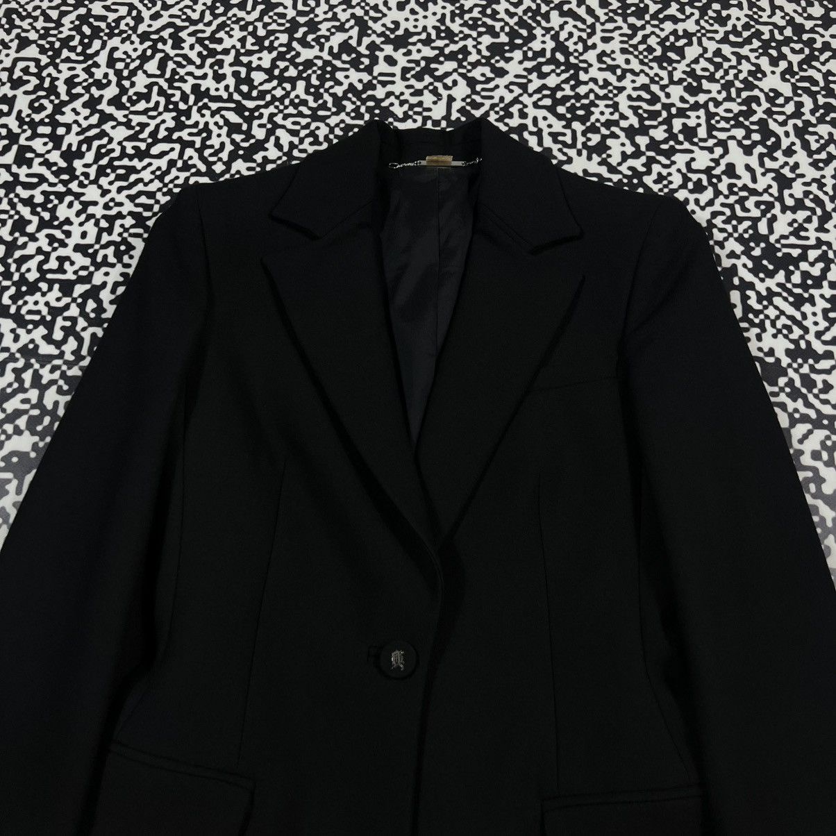 Versace Vintage 90s Gianni Versace Couture G Logo Luxury Blazer Size S / US 4 / IT 40 - 11 Thumbnail