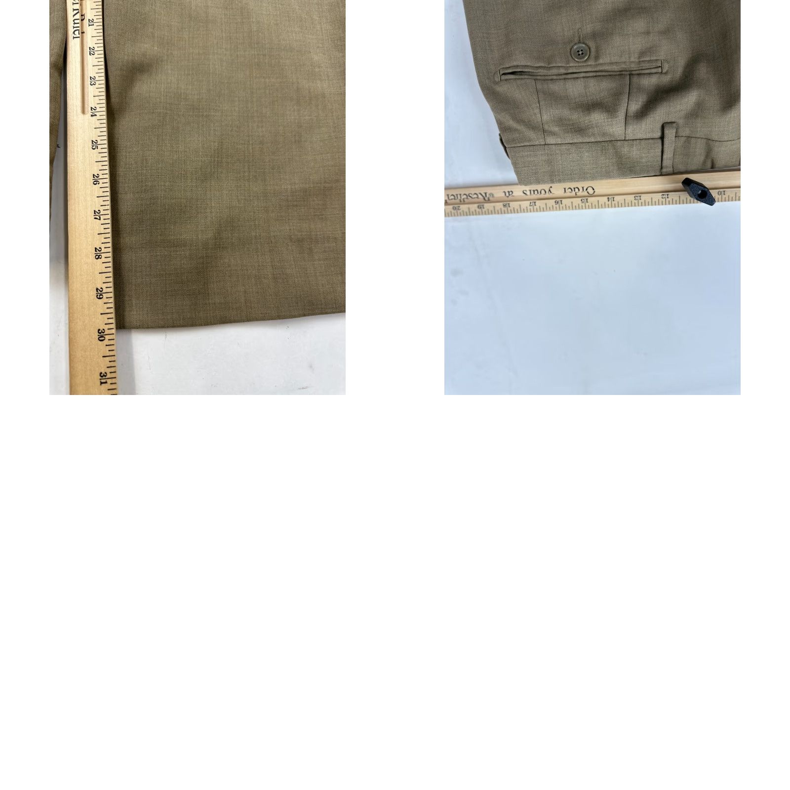 Vintage Santorelli Pants Mens 36 Green Dress Luxury Serge Straight Slash Pocket Preppy Size US 36 / EU 52 - 8 Thumbnail