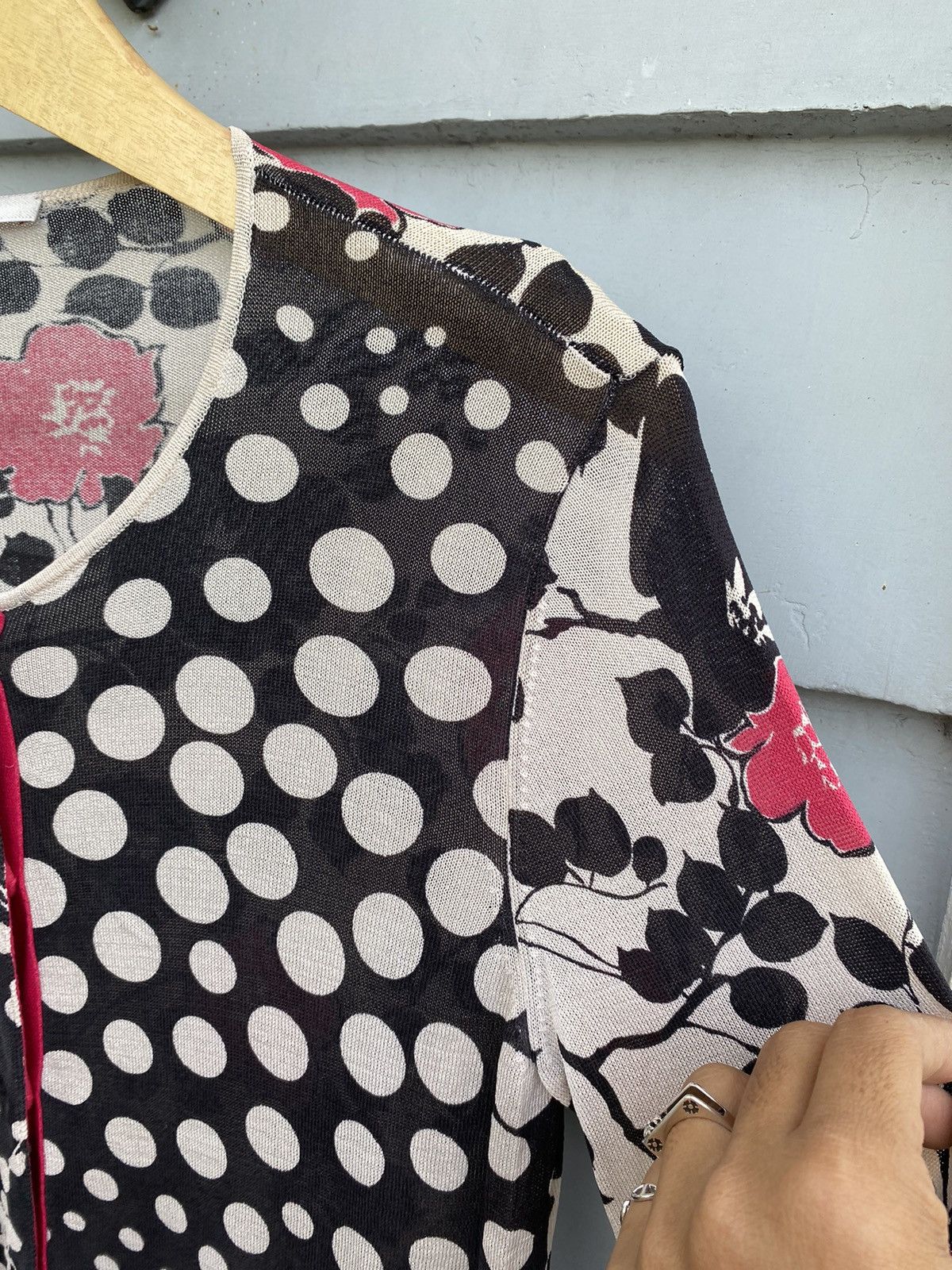 Kenzo Kenzo Silk Sakura Whisper Harmony Blouse Japanese Style Size M / US 6-8 / IT 42-44 - 5 Thumbnail