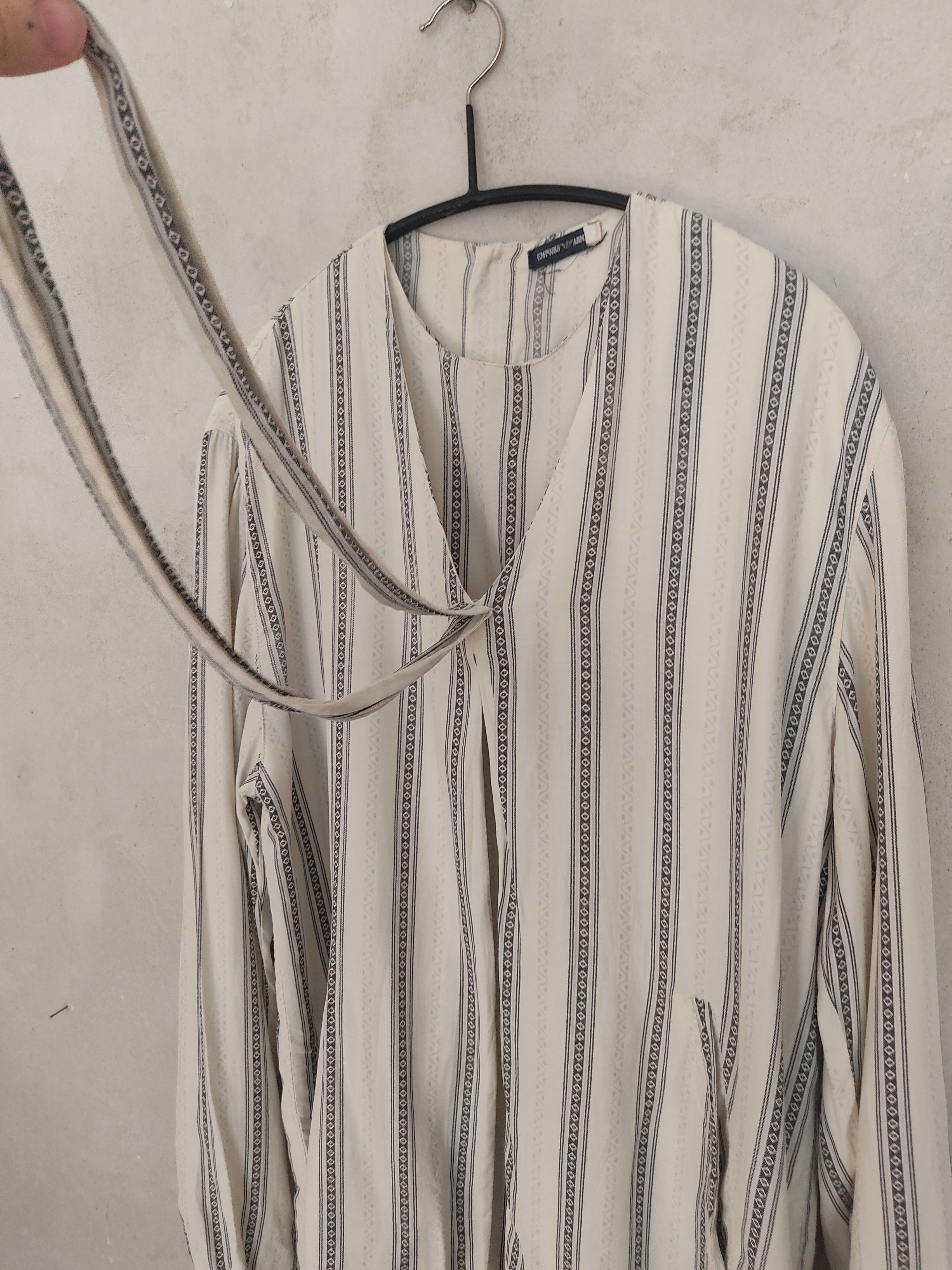 Emporio Armani Double layered 80' shirt top Size US M / EU 48-50 / 2 - 4 Thumbnail