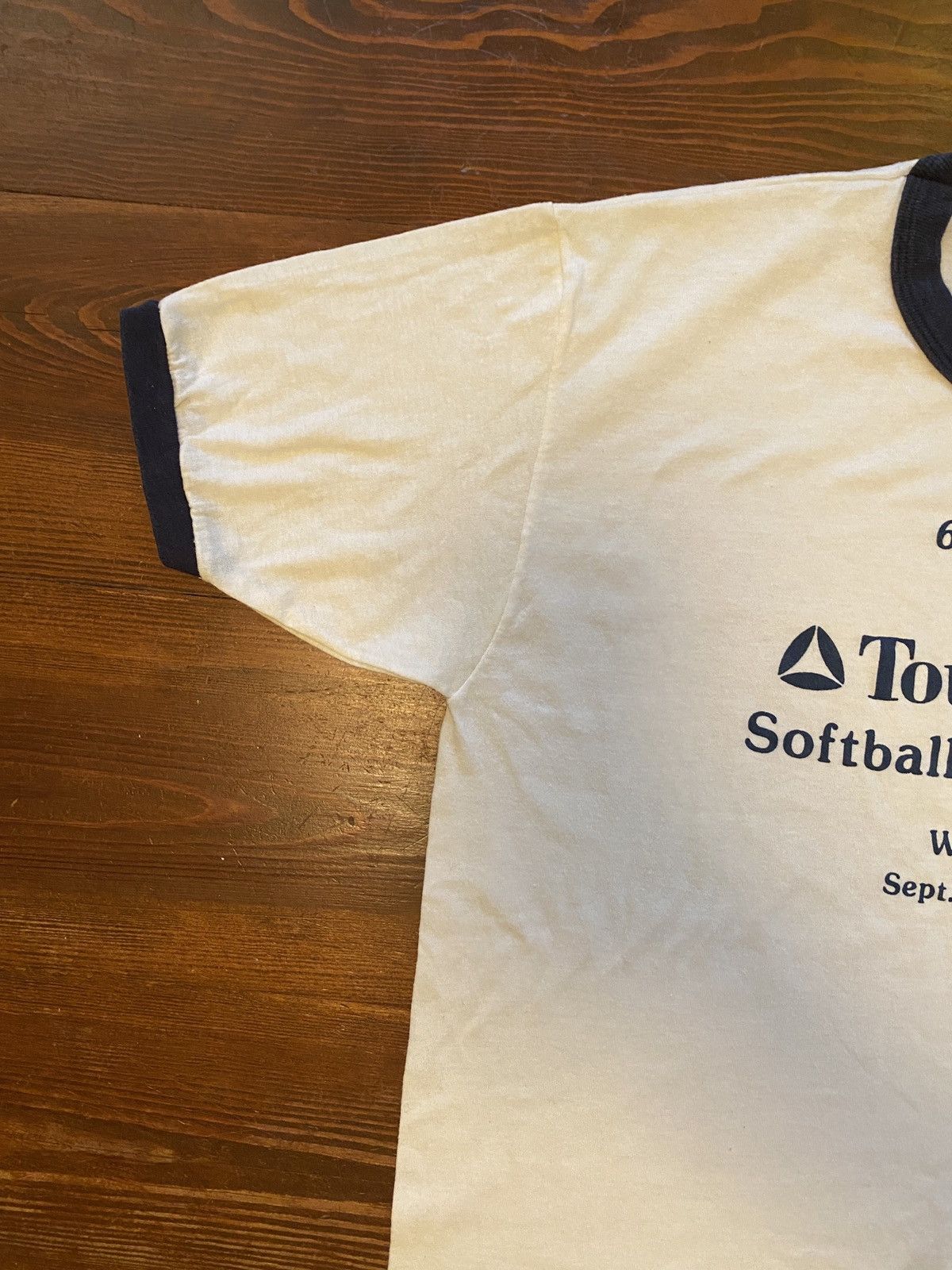 Vintage Vintage 1987 Touche Ross Softball Washington DC Ringer Tee Size US L / EU 52-54 / 3 - 4 Thumbnail