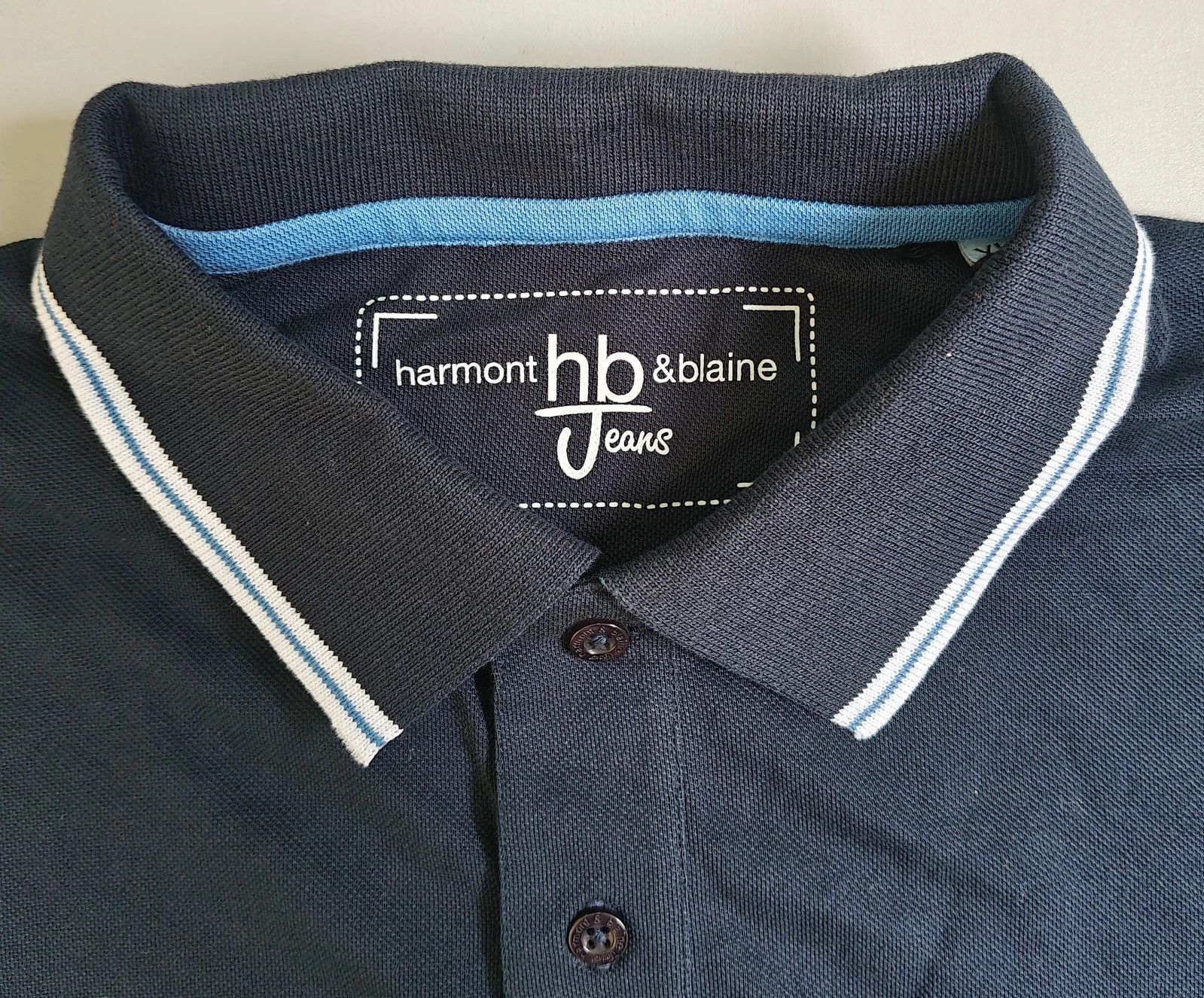 Harmont & Blaine Harmont & Blaine Jeans (HBJ) Shortsleeves Polo Shirt ASM2008 Size US XL / EU 56 / 4 - 3 Thumbnail