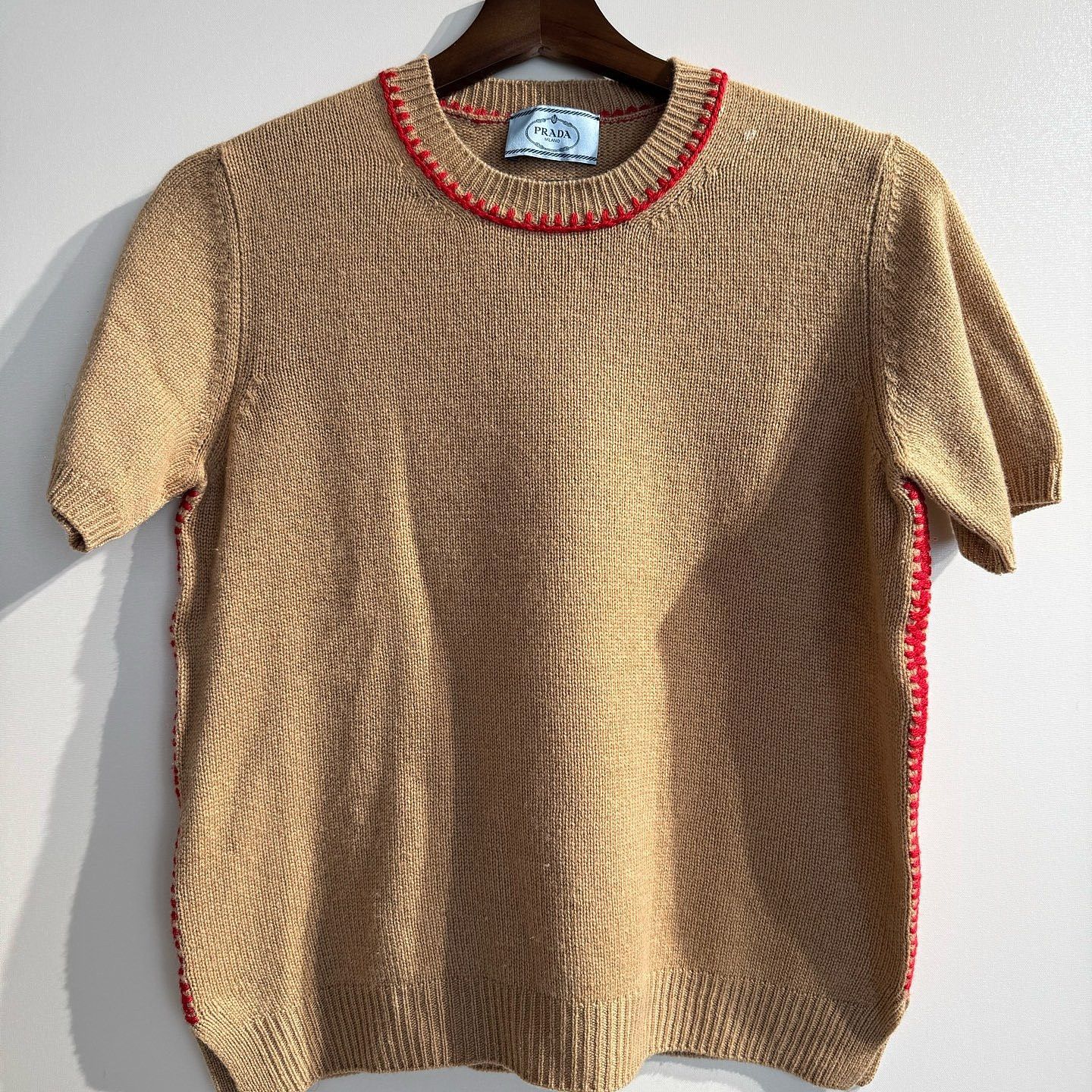 Prada Prada Cashmere Stitched Knit Sweater Size 42 Size M / US 6-8 / IT 42-44 - 1 Thumbnail