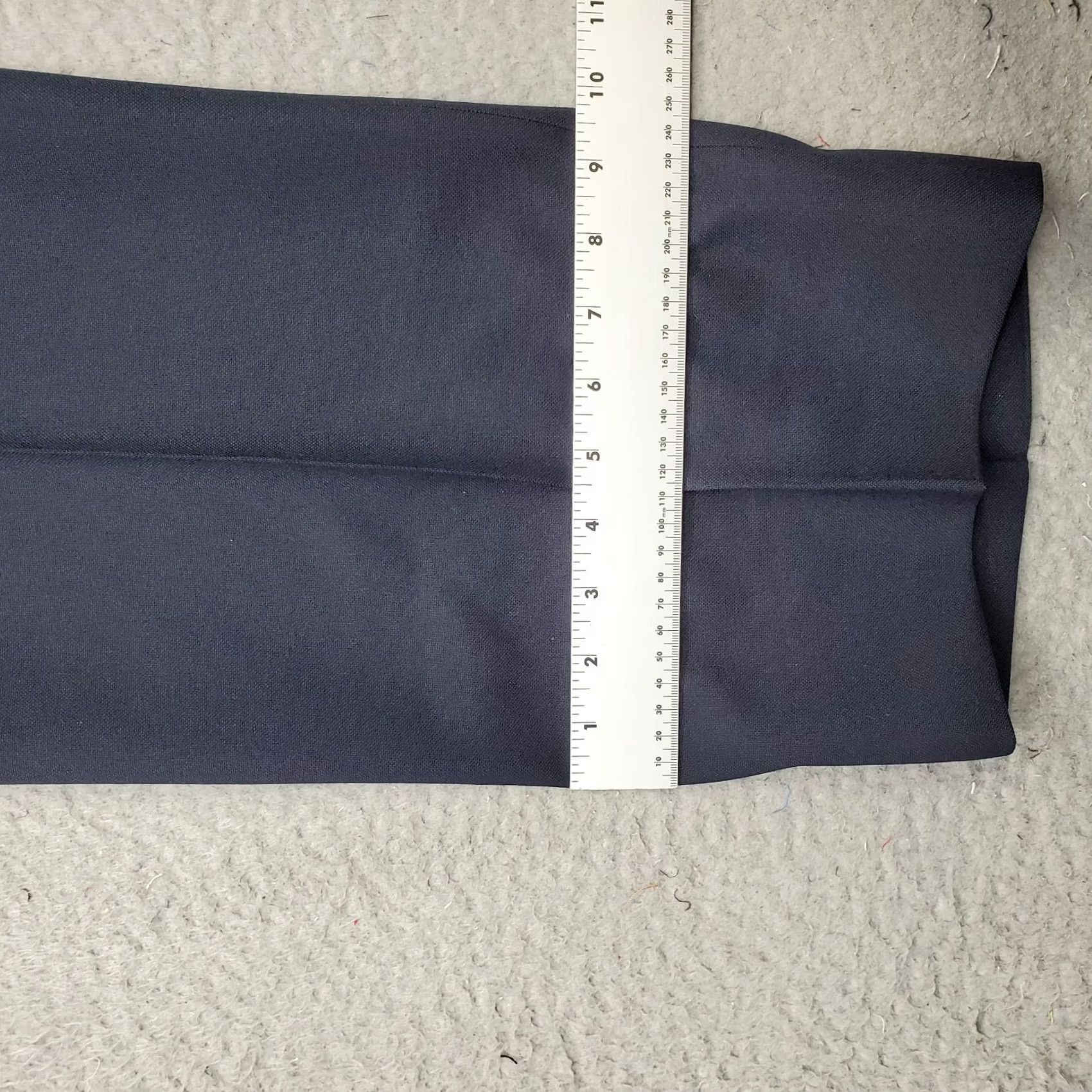 Vintage Oakton Mens Dress Pants Navy 42R Flat Front Classic Stretch Formal Trousers Size 42R - 5 Thumbnail