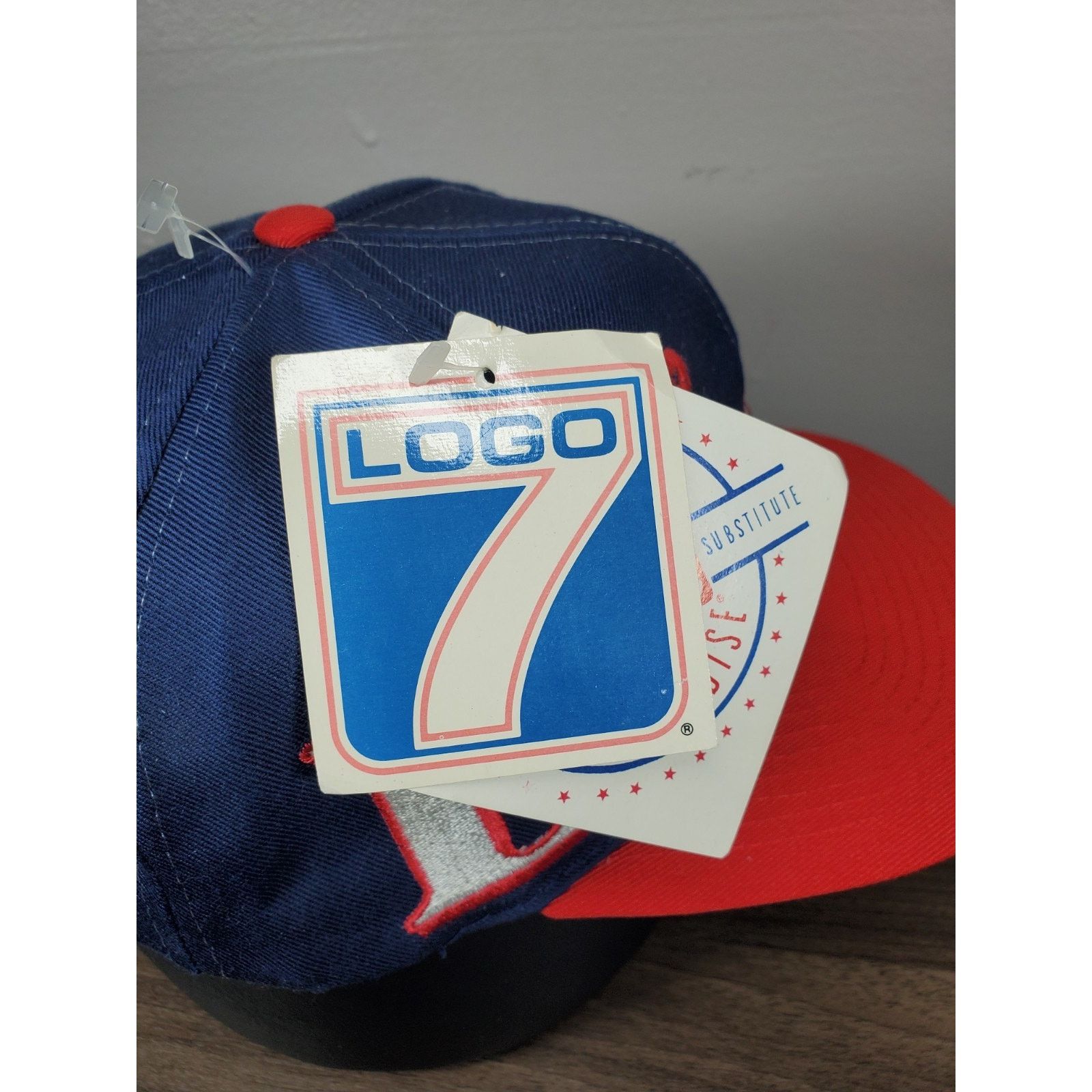 Logo 7 × MLB × Vintage Boston Red Sox Logo 7 Hat Snapback Cap Spellout Wrap Around Size ONE SIZE - 11 Thumbnail