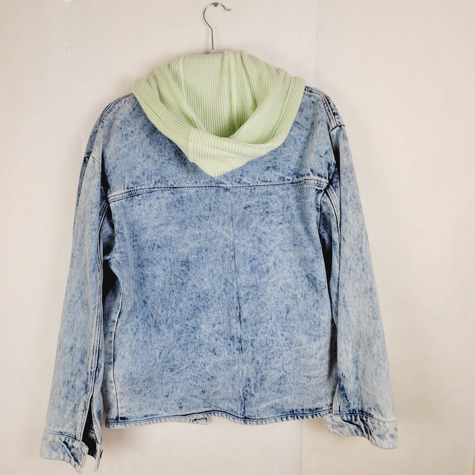 Other Sipos Zinna Acid Wash Hooded Denim Jacket S 90s retro grunge Size S / US 4 / IT 40 - 2 Thumbnail