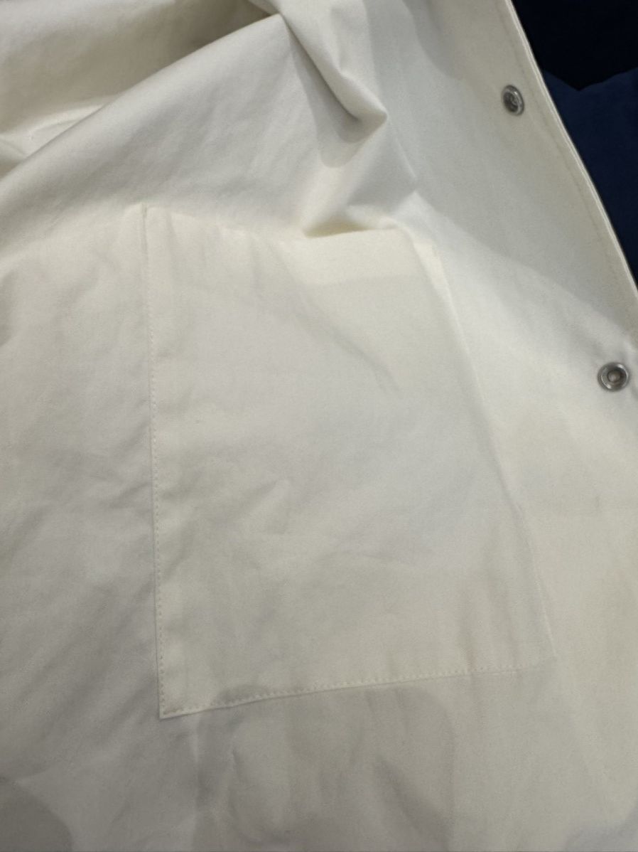 Jil Sander NWT Back Logo Coach Jacket - WHITE, 48 Size US M / EU 48-50 / 2 - 10 Thumbnail