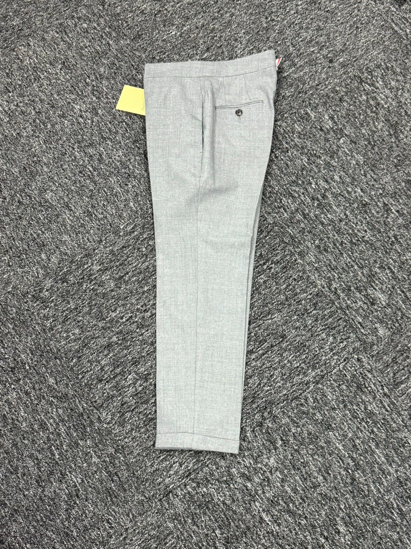 Thom Browne Thom Browne Women's Mid-Gray Wool Slim Trousers 38 Size 26" / US 2 / IT 38 - 3 Thumbnail
