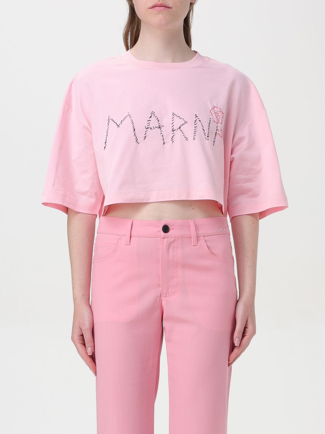 image of Marni T-Shirt Woman Pink, Women's (Size XS)