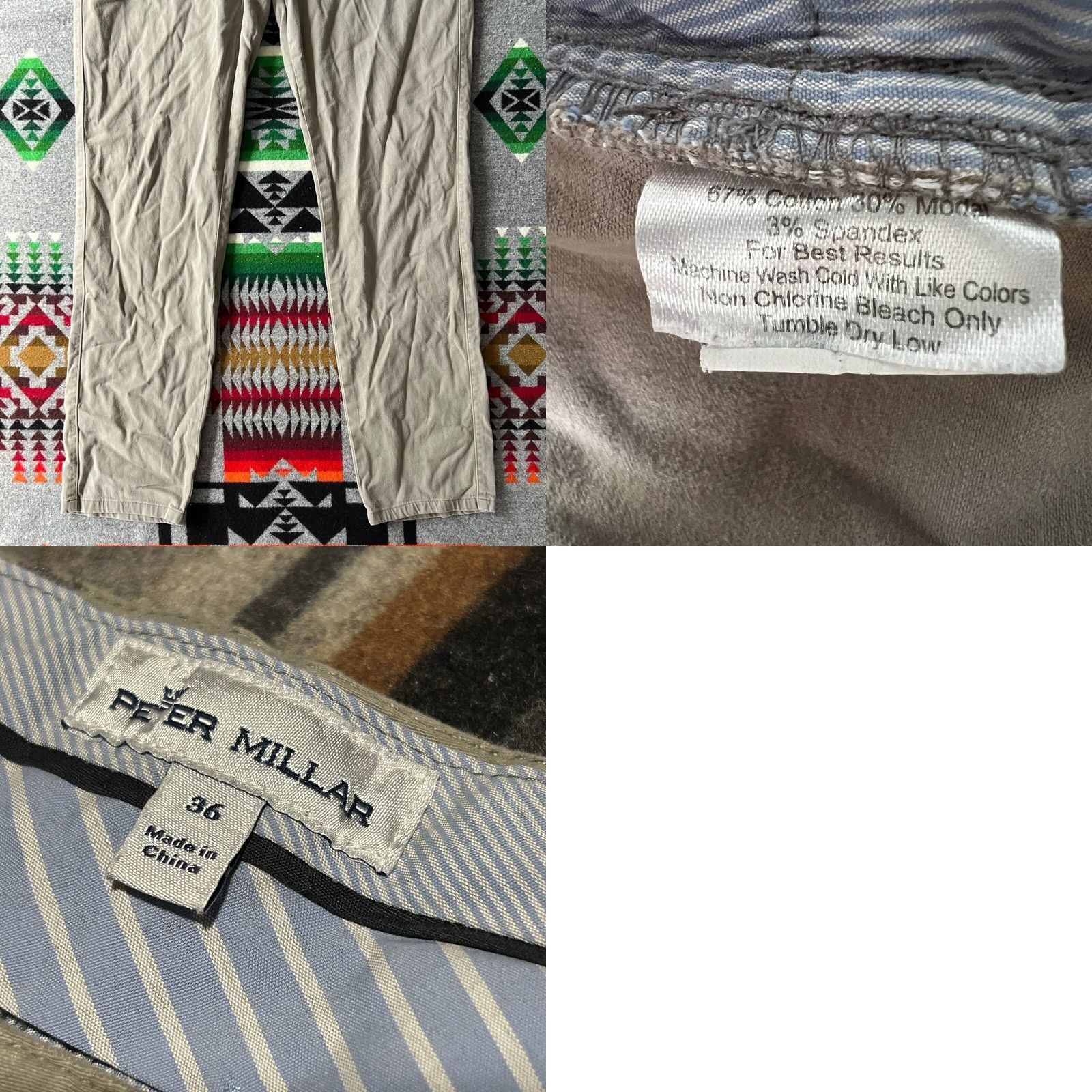 Peter Millar Peter Millar Pants Mens 36 Gray Stretch Performance Chino Golf A4 Size US 36 / EU 52 - 8 Thumbnail