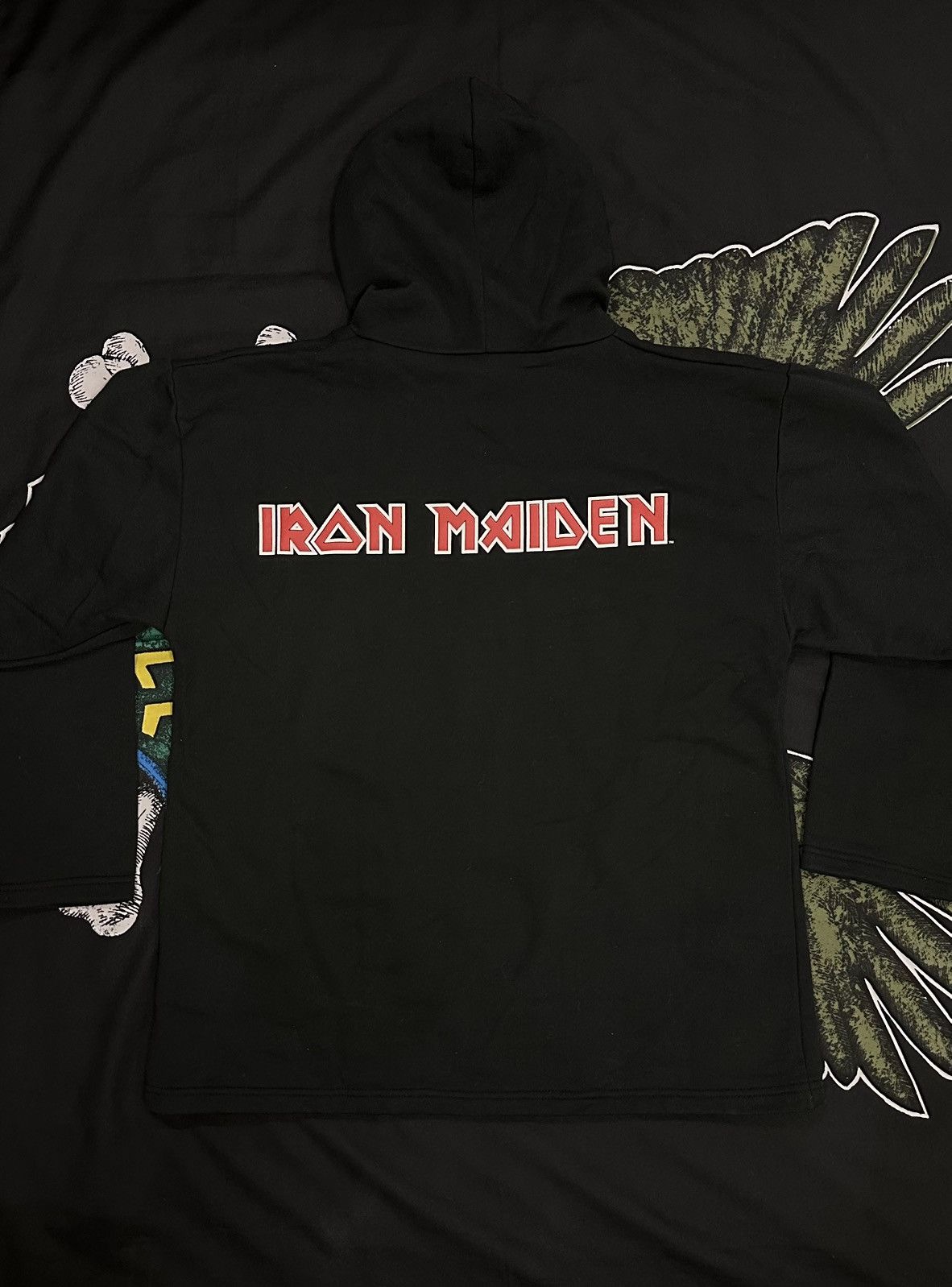 Iron Maiden × Vintage Vintage Very Rare Iron Maiden hoodie 82s 80s rock Size US L / EU 52-54 / 3 - 2 Thumbnail