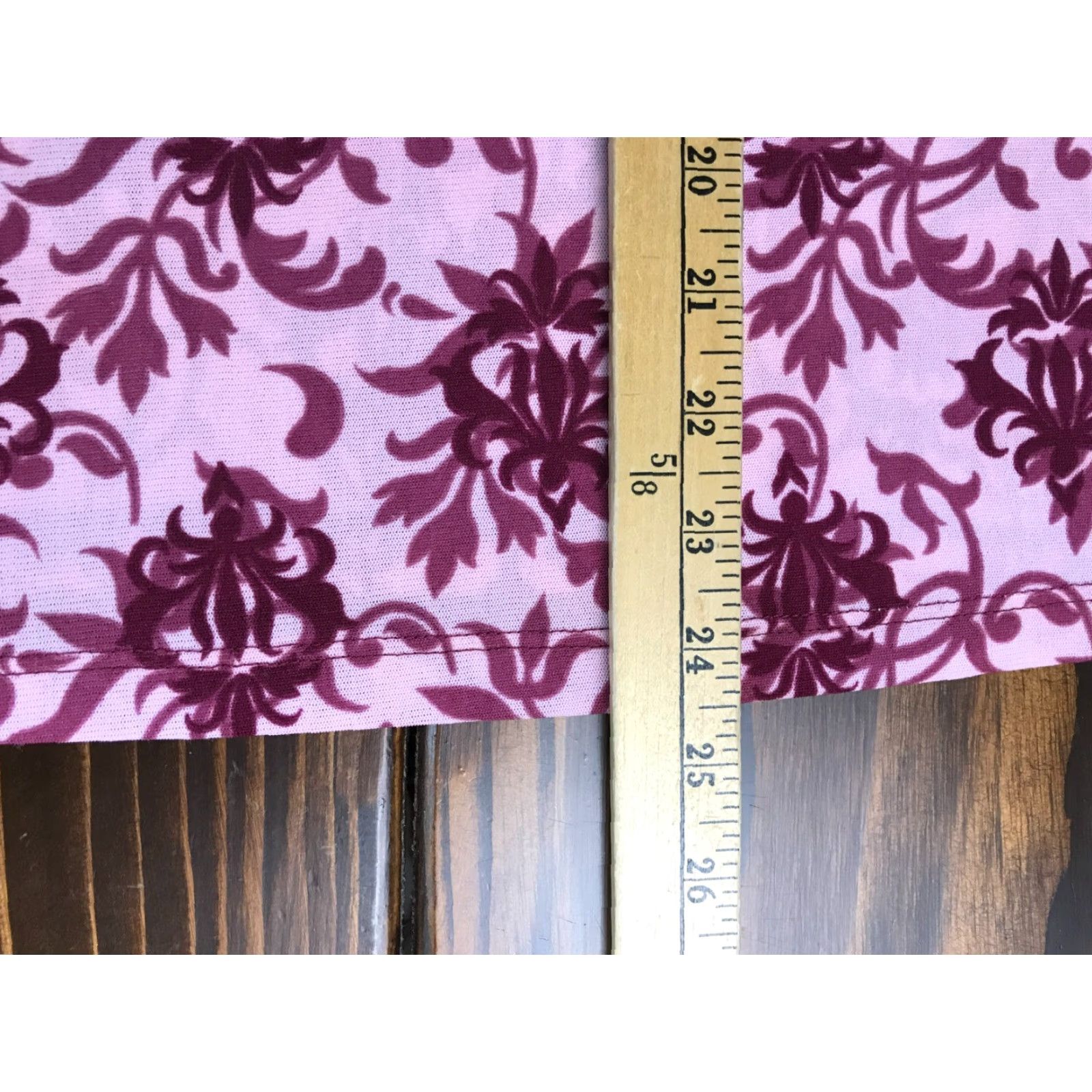 Pinko Venezia Shirt Women 14/16 Long Sleeve Crew Neck Floral Purple Pink T-Shirt Casual Size XL / US 12-14 / IT 48-50 - 4 Thumbnail