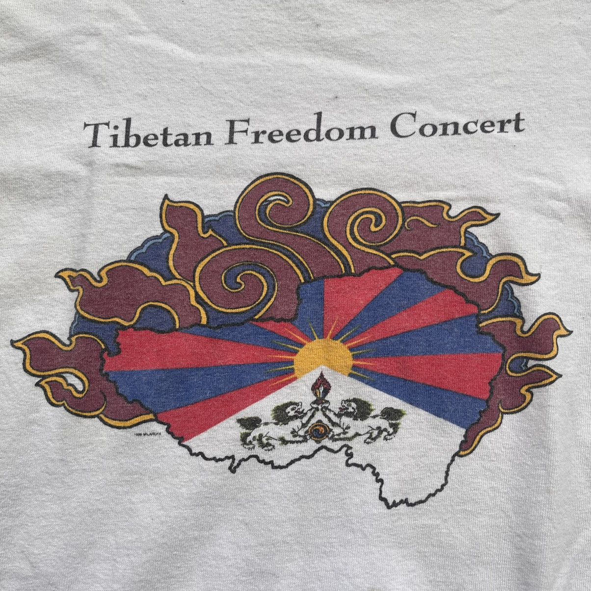 Band Tees 1996 Rage Against Smashing Red Hot Tibetan Concert Shirt Size US XL / EU 56 / 4 - 3 Thumbnail