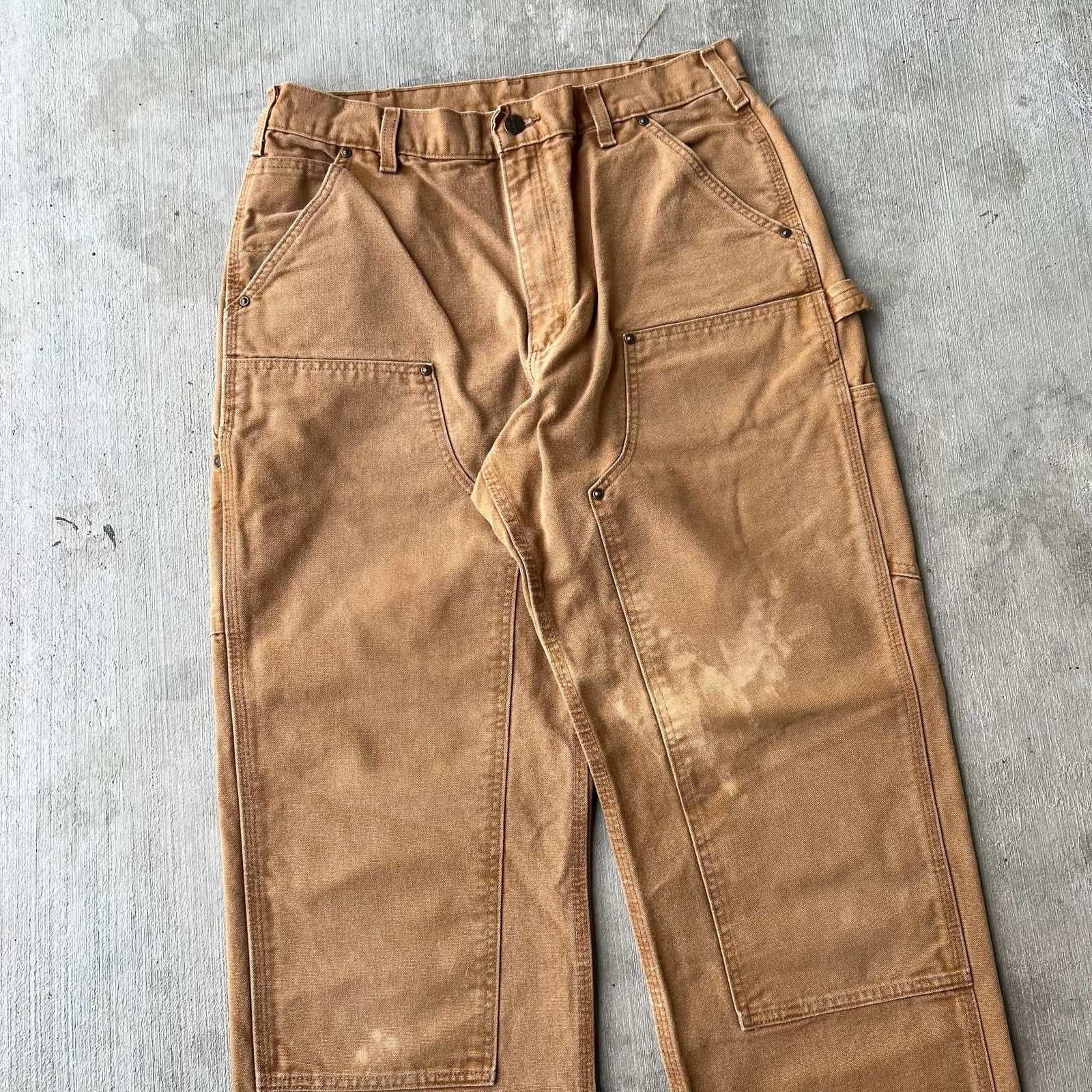 Carhartt × Vintage Carhartt brown double knee work wear carpenter pants Size US 31 - 2 Thumbnail