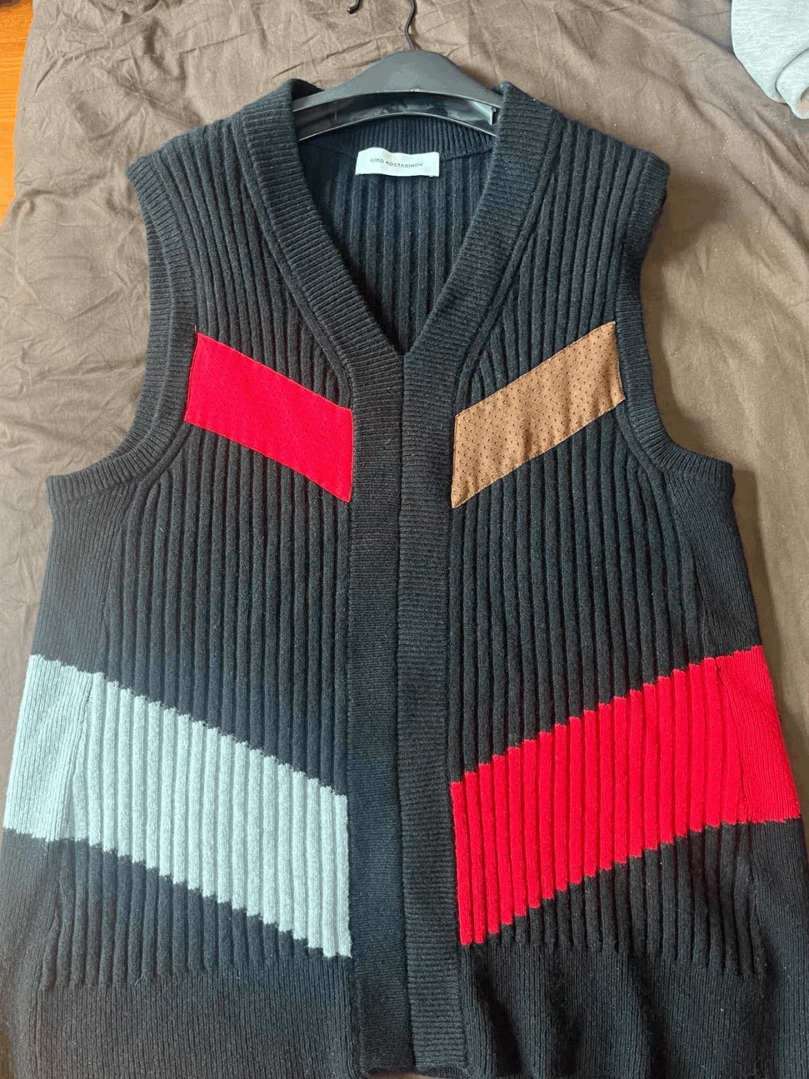Kiko Kostadinov Sz 46 Kiko Kostadinov 22AW Nash Intarsia Vest-2508 Size US S / EU 44-46 / 1 - 2 Thumbnail