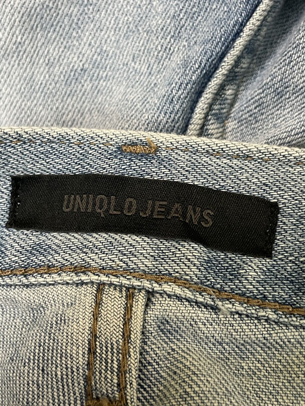 Japanese Brand Uniqlo Distressed Jeans Size US 31 - 8 Thumbnail