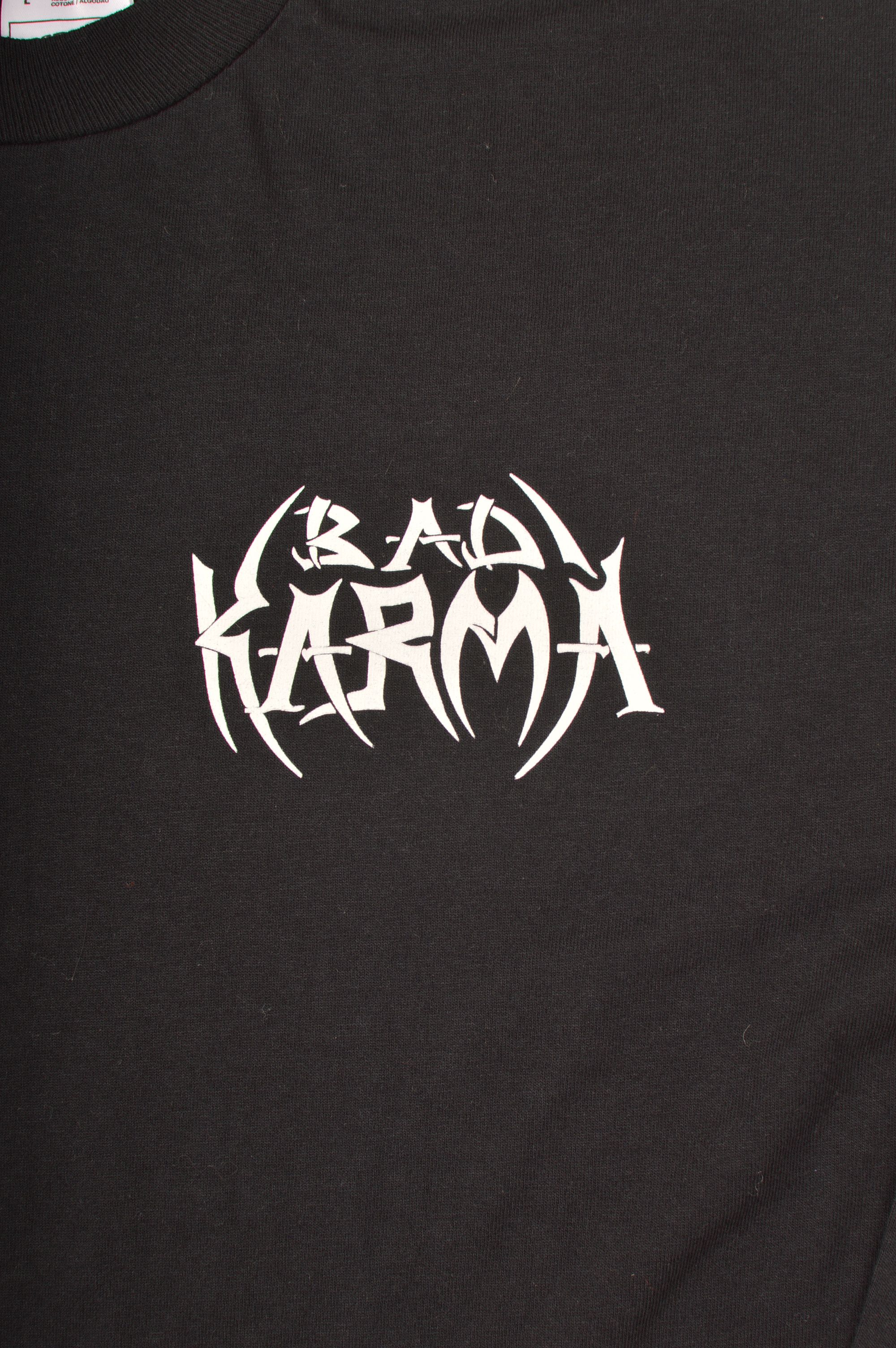Other Rare Screen Stars Bad Karma Vintage Long Sleeve Rock T-Shirt Size US L / EU 52-54 / 3 - 2 Thumbnail