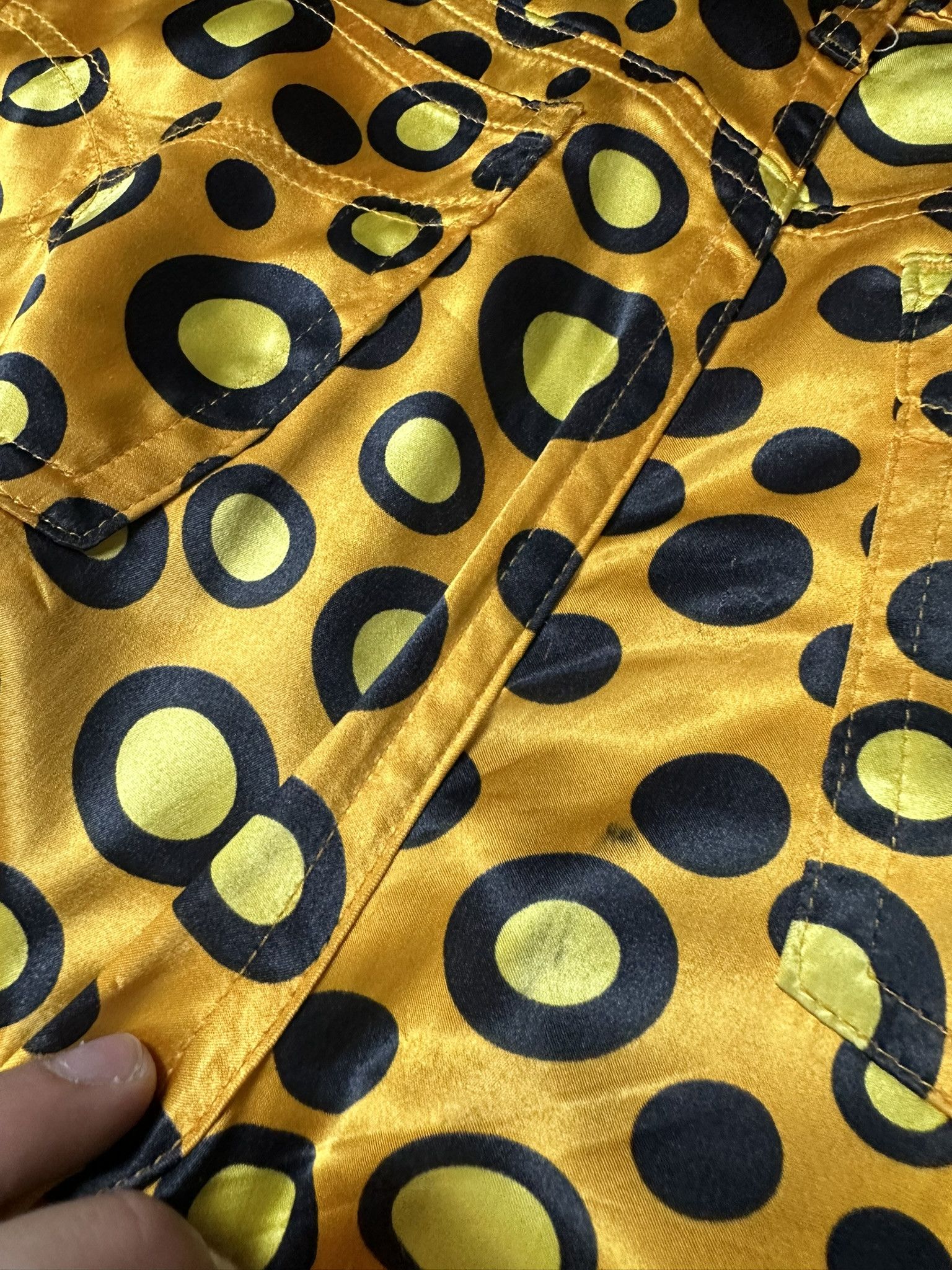 Moschino Vintage Moschino Polka Dot Patterned Pants 2000s Size 30" / US 8 / IT 44 - 2 Thumbnail