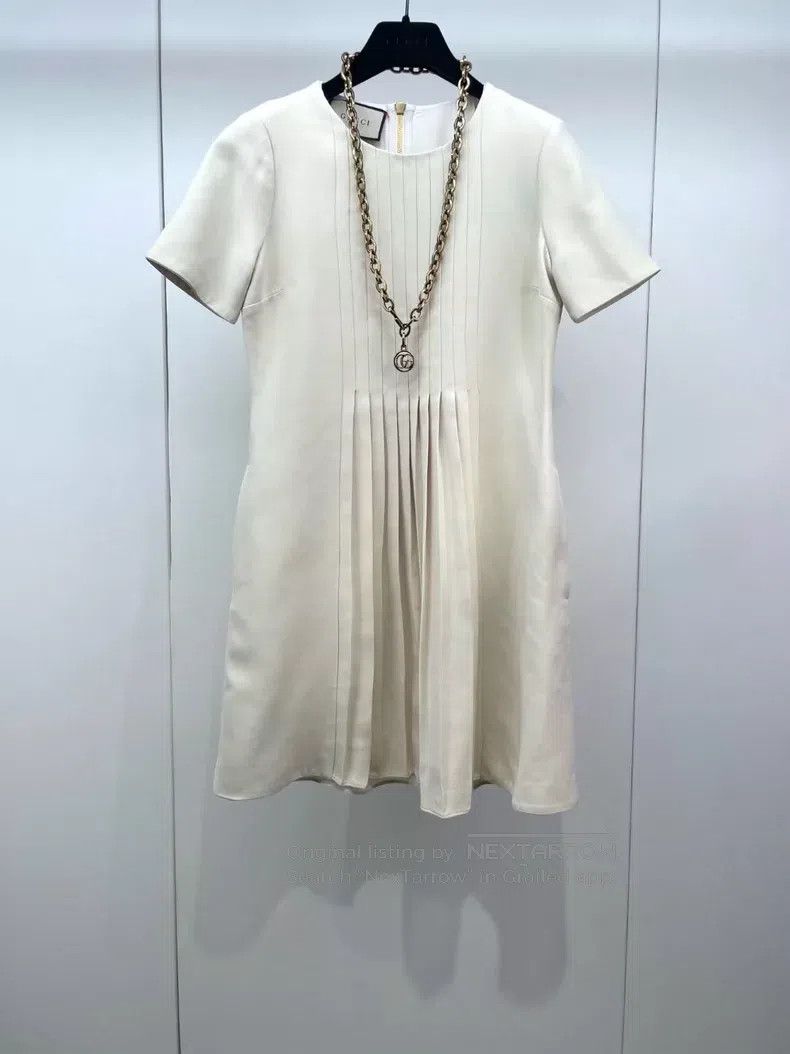 Gucci Gucci Double G waist chain organ pleated dress Size XS / US 0-2 / IT 36-38 - 1 Thumbnail