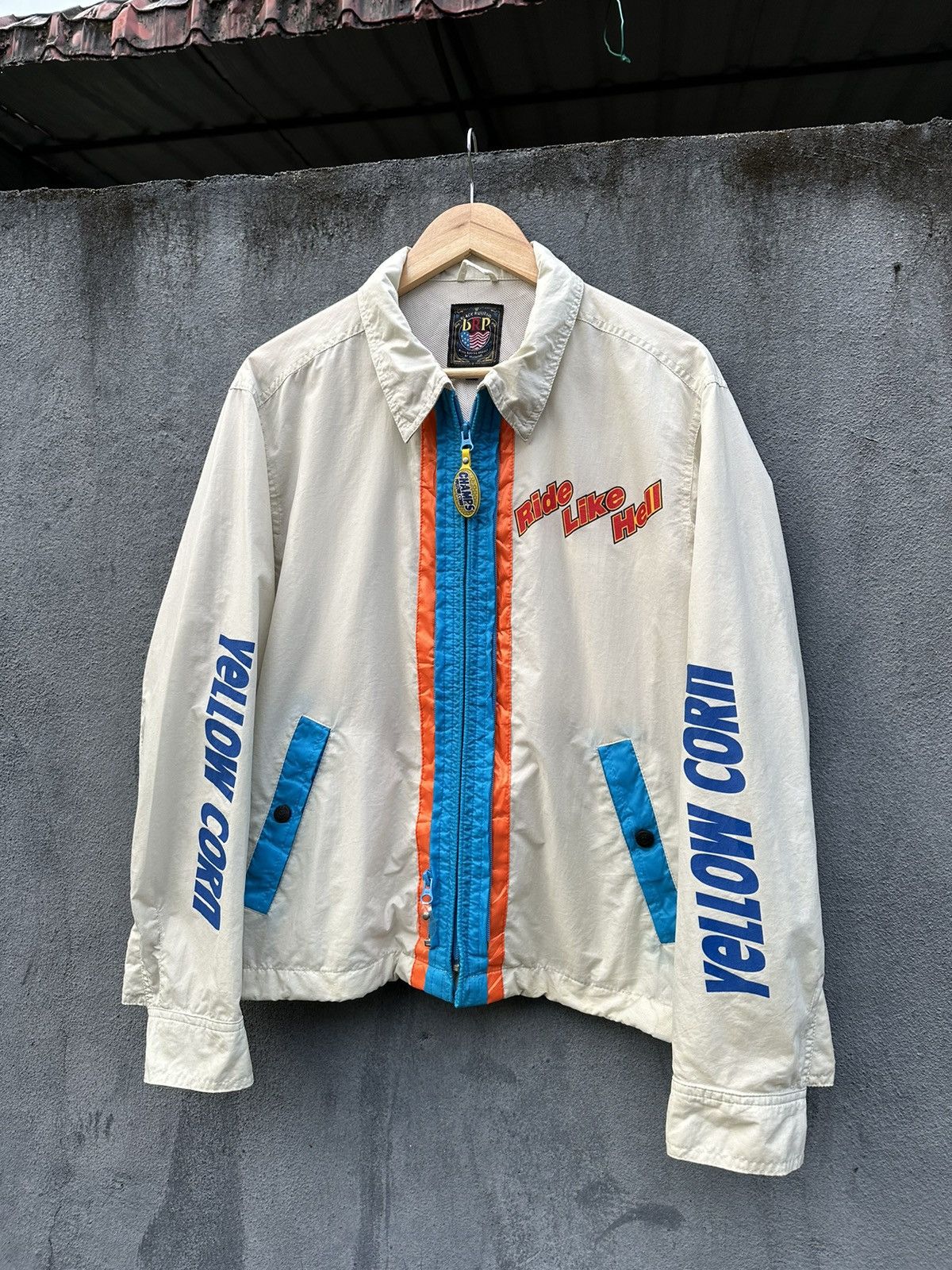 YELLOW CORN 👹Yellow Corn RIDE LIKE HELL Detroit Style Jacket Size US L / EU 52-54 / 3 - 1 Thumbnail