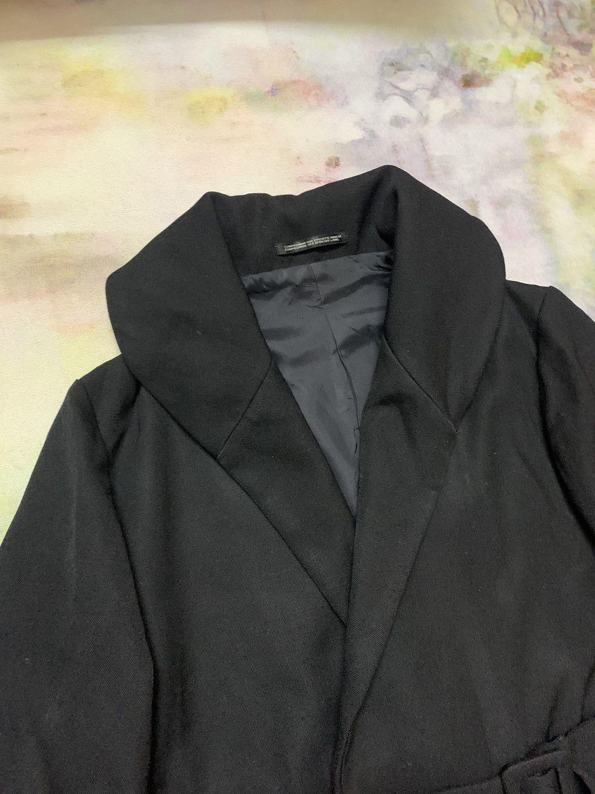 Yohji Yamamoto Yohji Yamamoto Signature Label Cropped Shawl Collar Wool Size US M / EU 48-50 / 2 - 5 Thumbnail