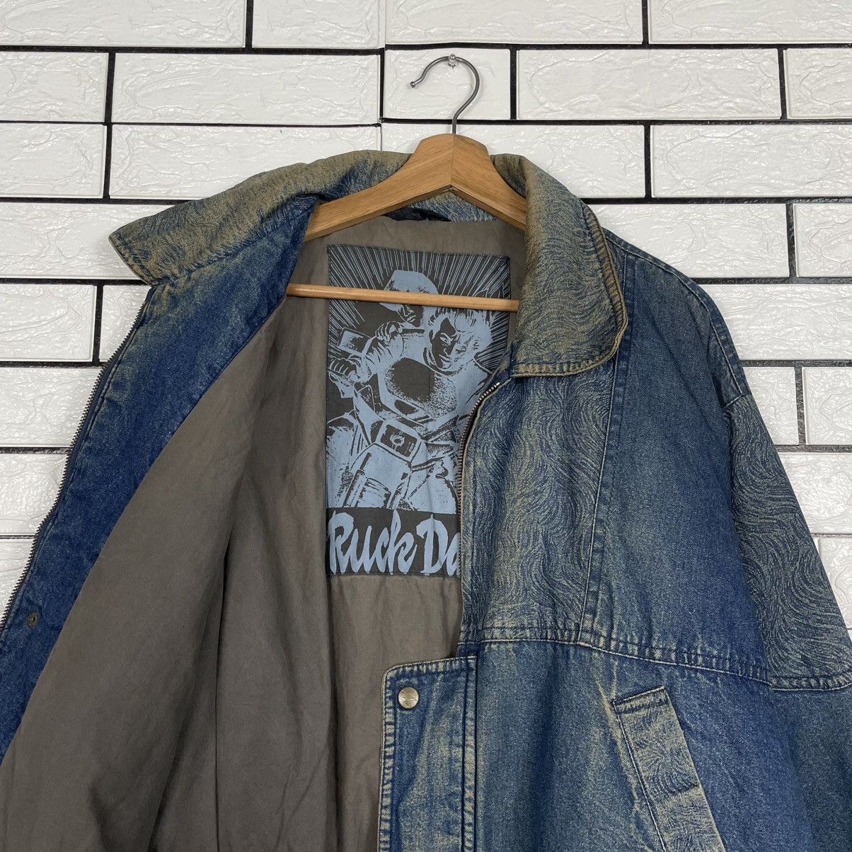 Japanese Brand Ruck Dam Biker Indigo Denim Jacket Size US L / EU 52-54 / 3 - 10 Thumbnail