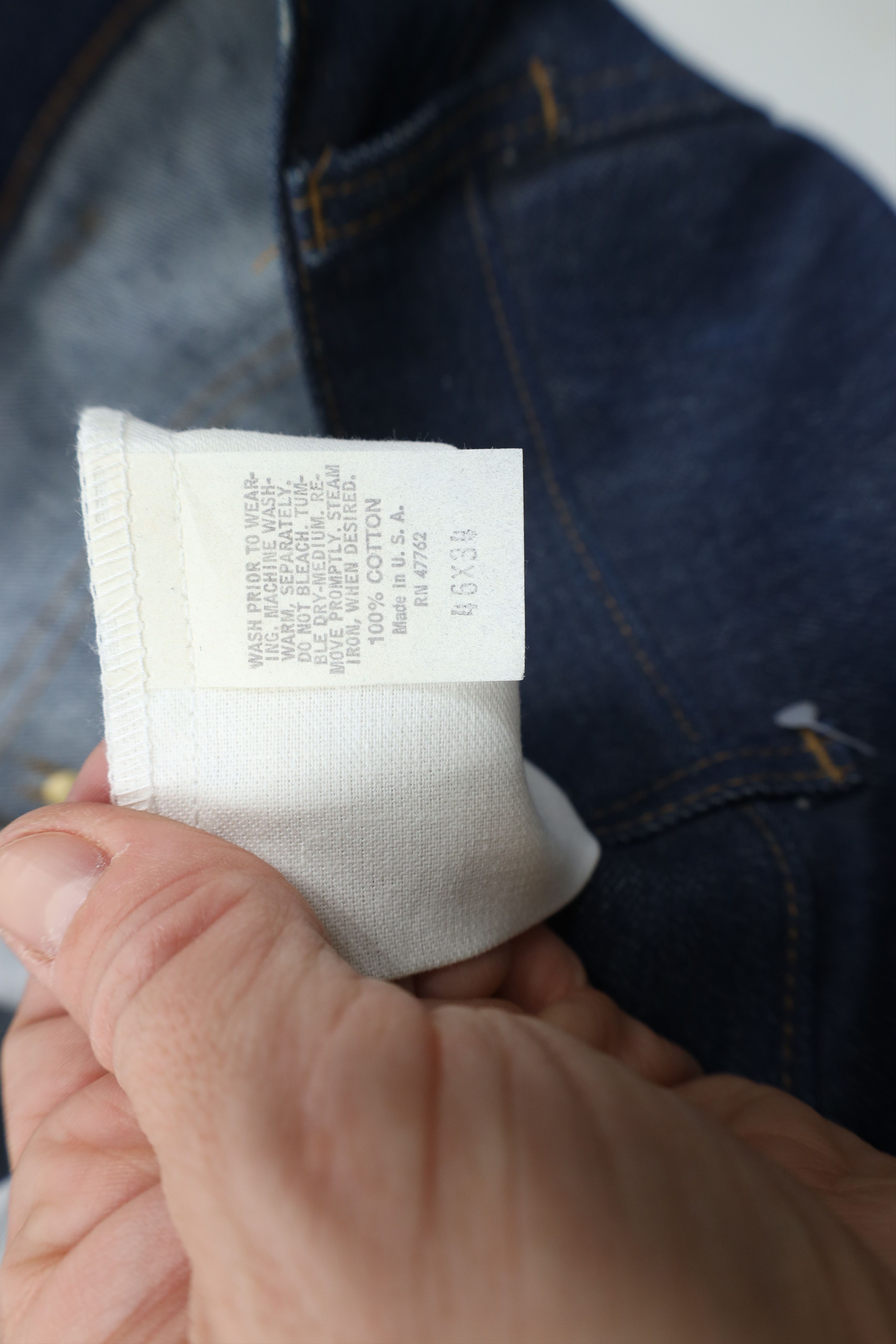 Carhartt Deadstock Vintage 80s Carhartt Wide Leg Denim Jeans Blue USA Size US 44 / EU 60 - 8 Thumbnail