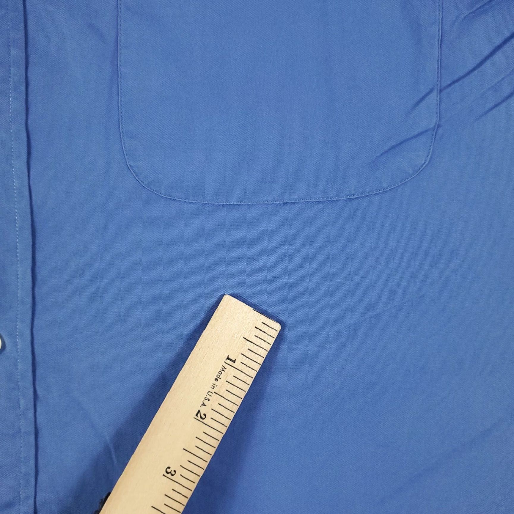 Nautica Nautica Shirt Adult 16 Blue Dress Shirt Long Sleeve Button-Up 100% Cotton Regular Fit Classic Preppy Mens Size 42R - 3 Thumbnail