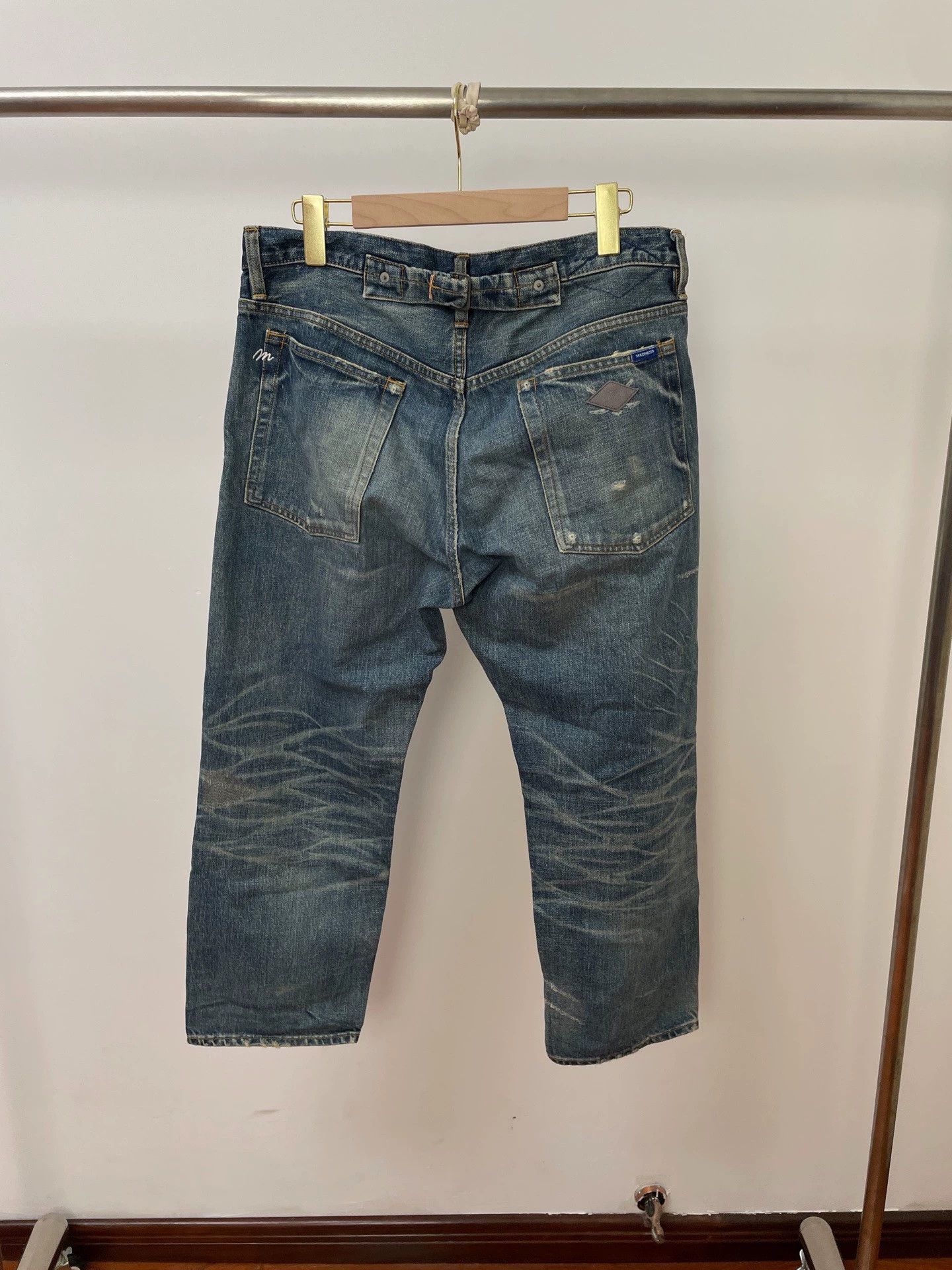 Madness Madness 17FW Oil Washed Rare OG Distressed Patch Pants Size US 34 / EU 50 - 2 Thumbnail