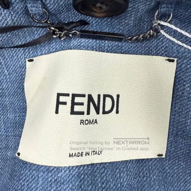 Fendi Fendi Blue Quilted Jacket for Women . Size M / US 6-8 / IT 42-44 - 3 Thumbnail