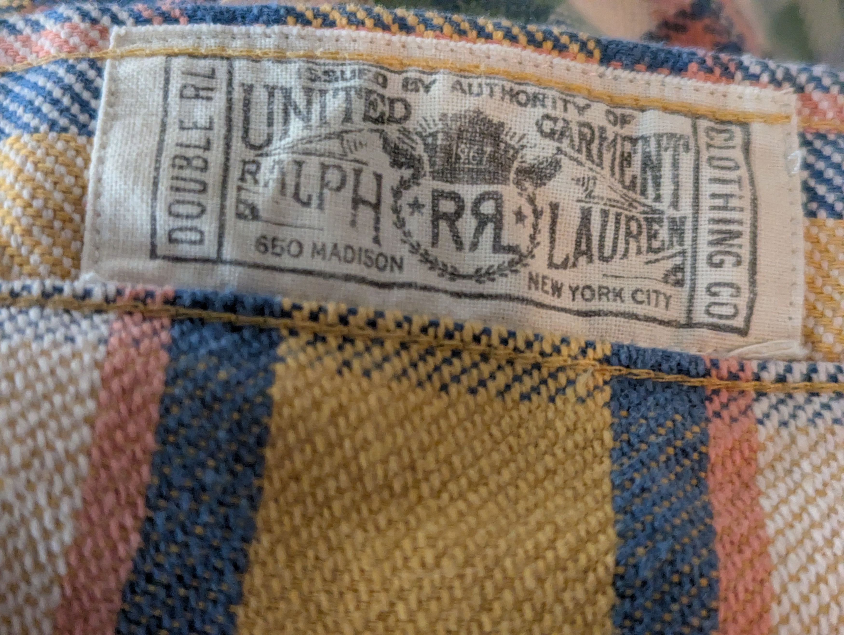 RRL Ralph Lauren Flannel Cotton Shirt Size US L / EU 52-54 / 3 - 5 Thumbnail