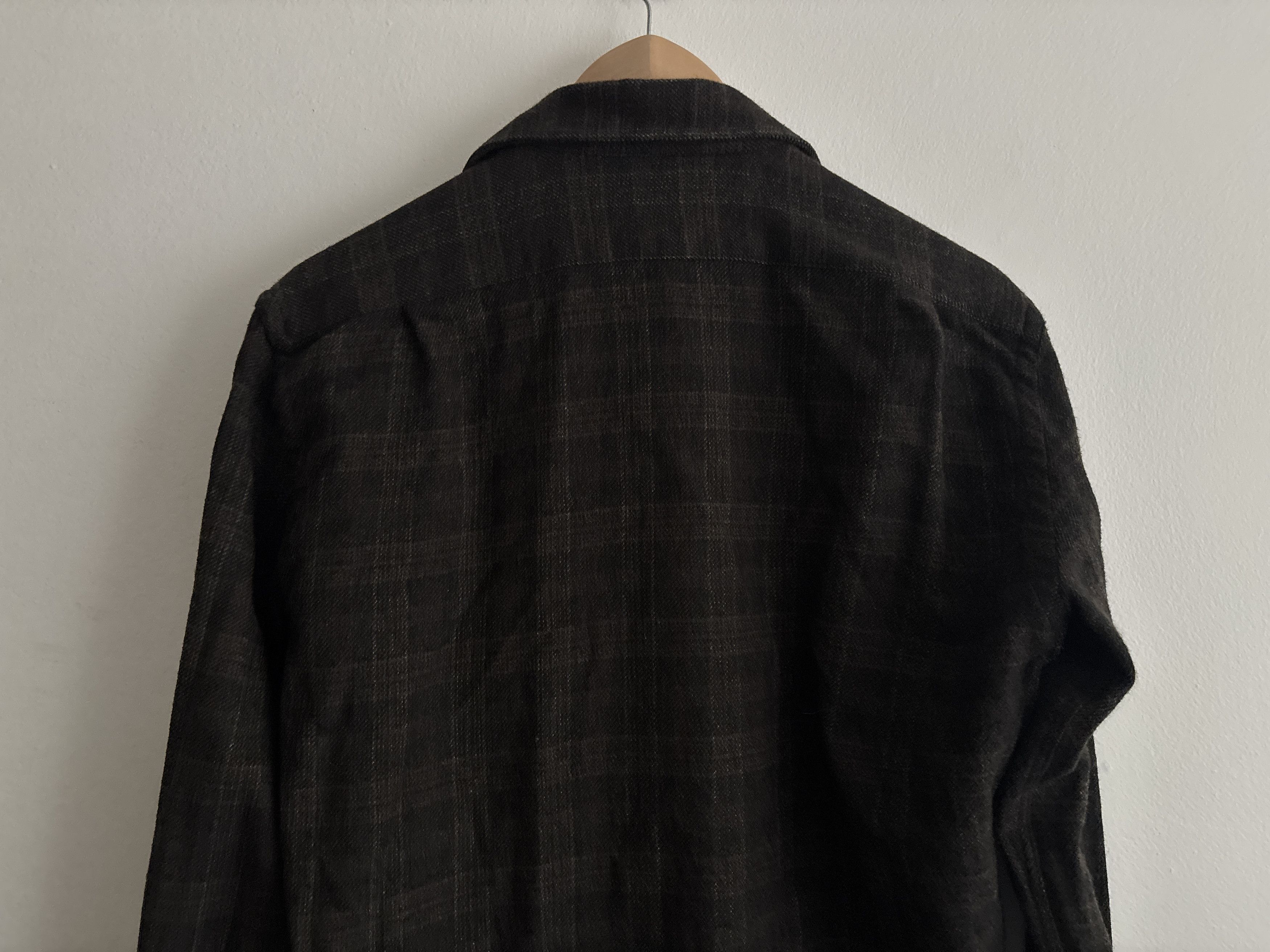 Inis Meain $398 Brown Wool Plaid Button up Flannel Shirt Italy Size US M / EU 48-50 / 2 - 6 Thumbnail