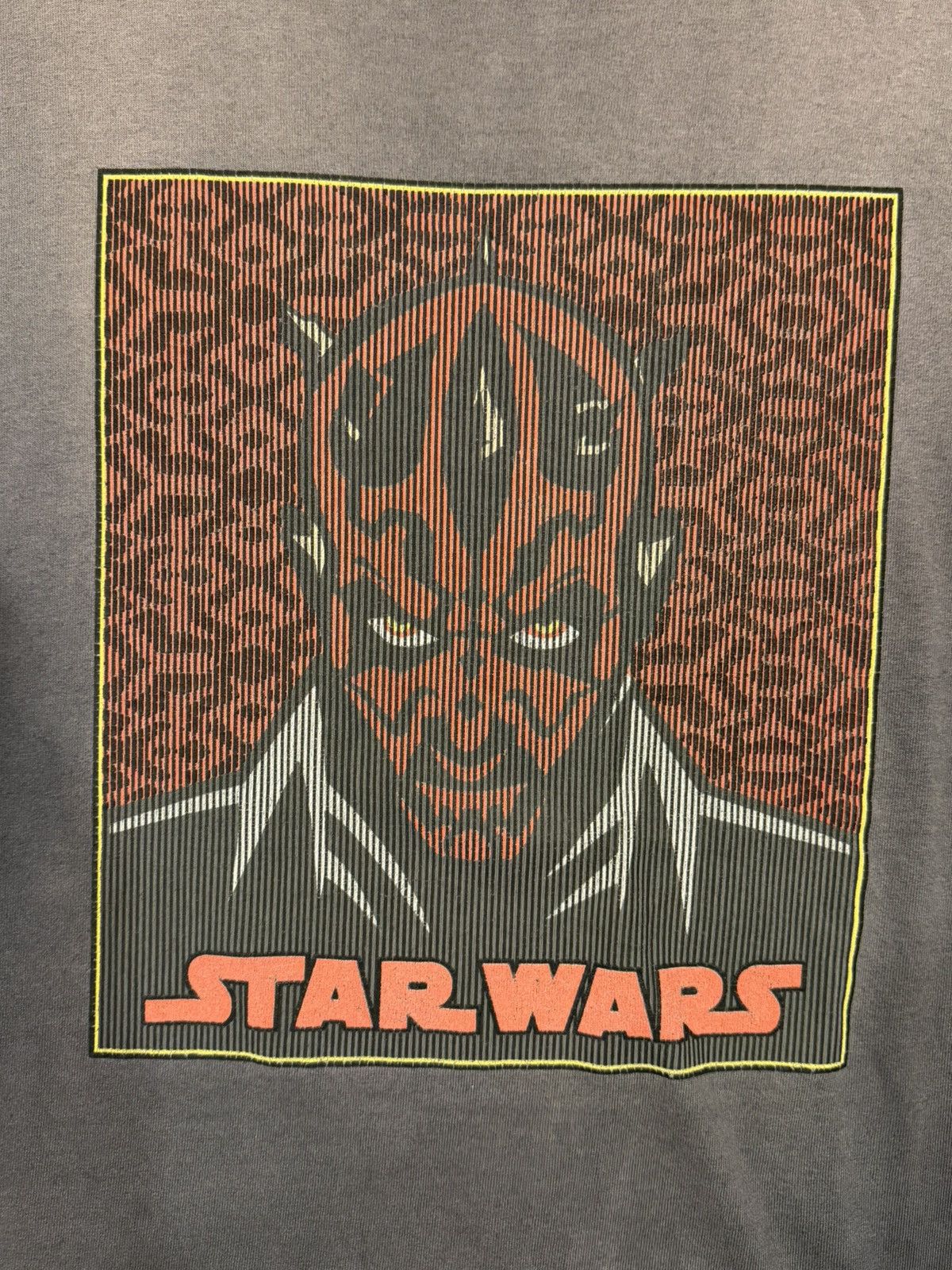 Vintage Vintage 1999 Darth Maul Portrait Star Wars Sun Faded T-Shirt Size US XL / EU 56 / 4 - 8 Thumbnail