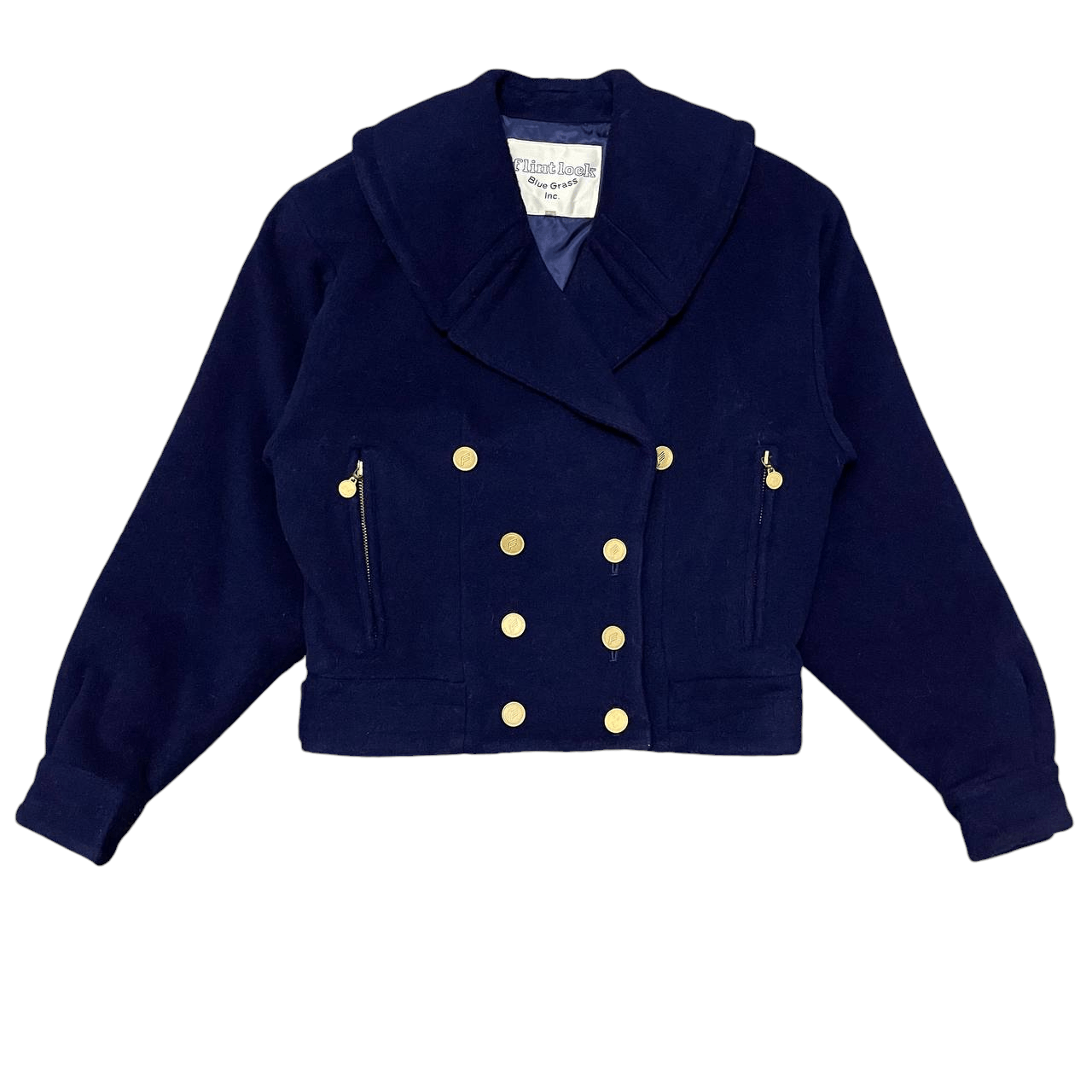 Other Vintage Flint Lock Blue Grass Gold Button Wool Coat Size US M / EU 48-50 / 2 - 1 Thumbnail