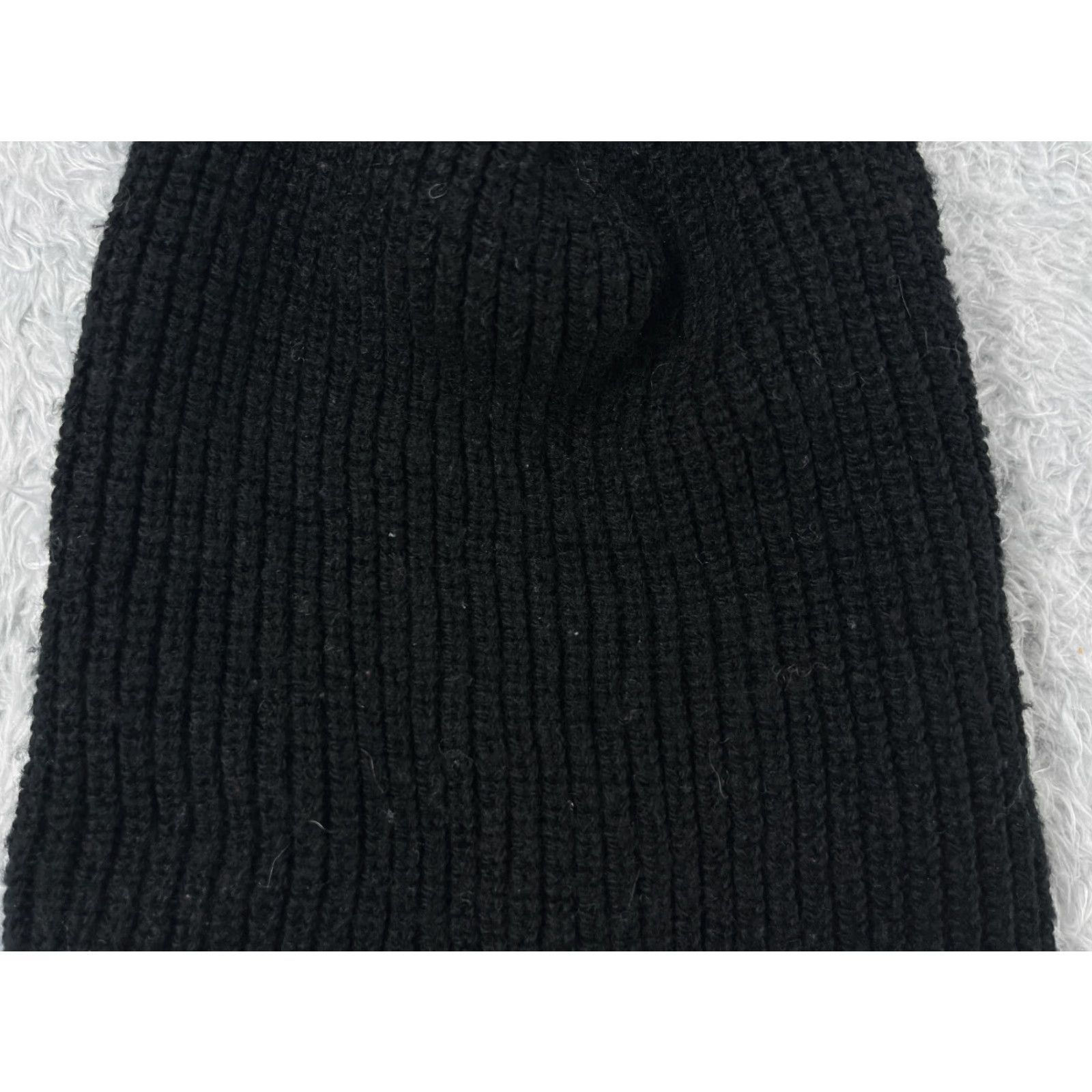 Vintage Unbranded Beanie Adult One Size Black Knit Ribbed 100% Acrylic Winter Ski Hat/Toque Mens Womens Unisex Adults Black Winter Beanie 100% Acrylic Size ONE SIZE - 2 Thumbnail