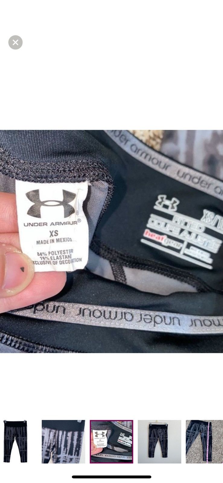 Under Armour Under armour XS fitted cropped leggings Size 26" / US 2 / IT 38 - 4 Thumbnail