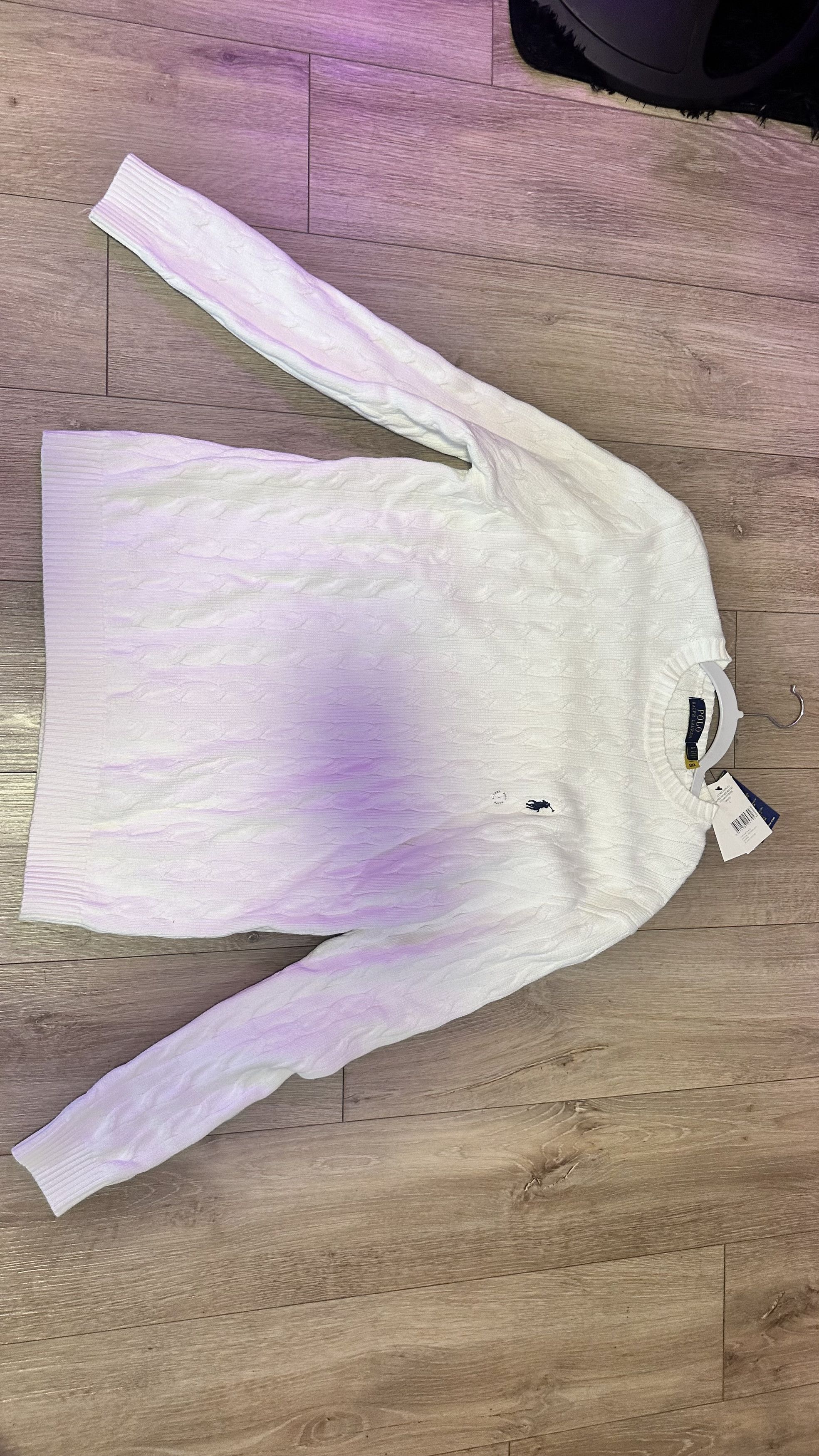 Polo Ralph Lauren White Polo Knit Sweater Size US L / EU 52-54 / 3 - 1 Thumbnail
