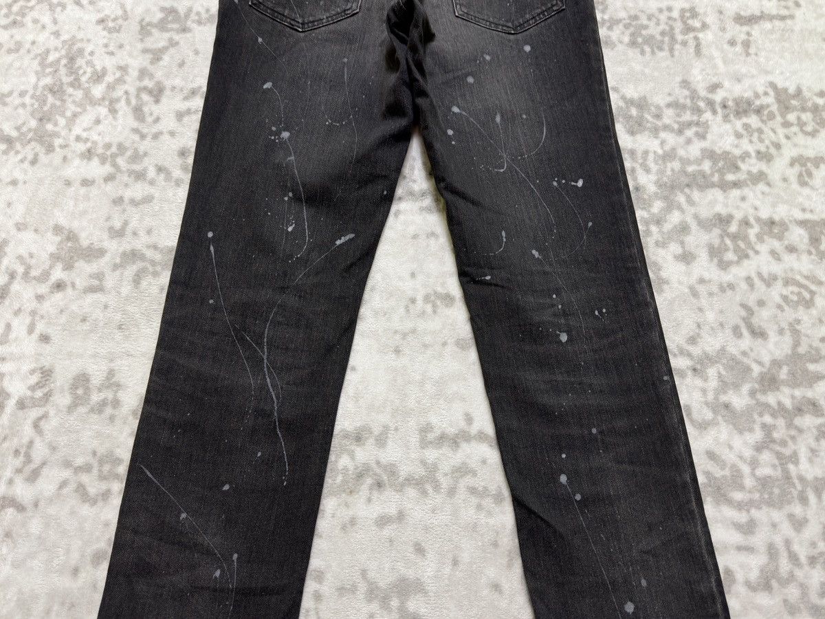 Shellac Vintage SHELLAC Paint Splashed Slim Fit Button Denim Jeans Size US 30 / EU 46 - 12 Thumbnail
