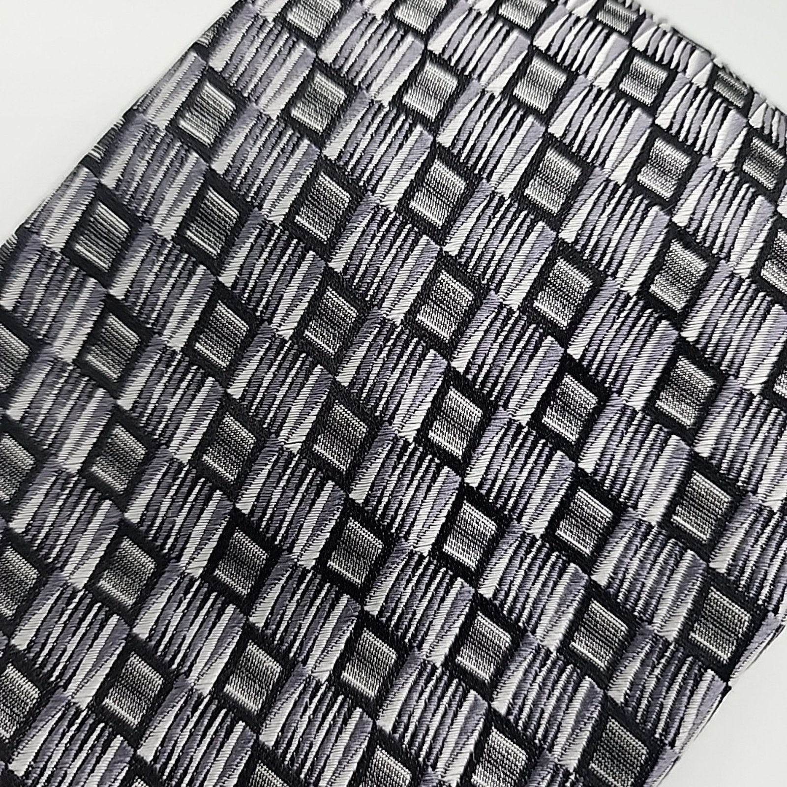 Other Louis Dell 'Olio Gray Geometric Silk Tie - Italy - Like New Size ONE SIZE - 4 Thumbnail