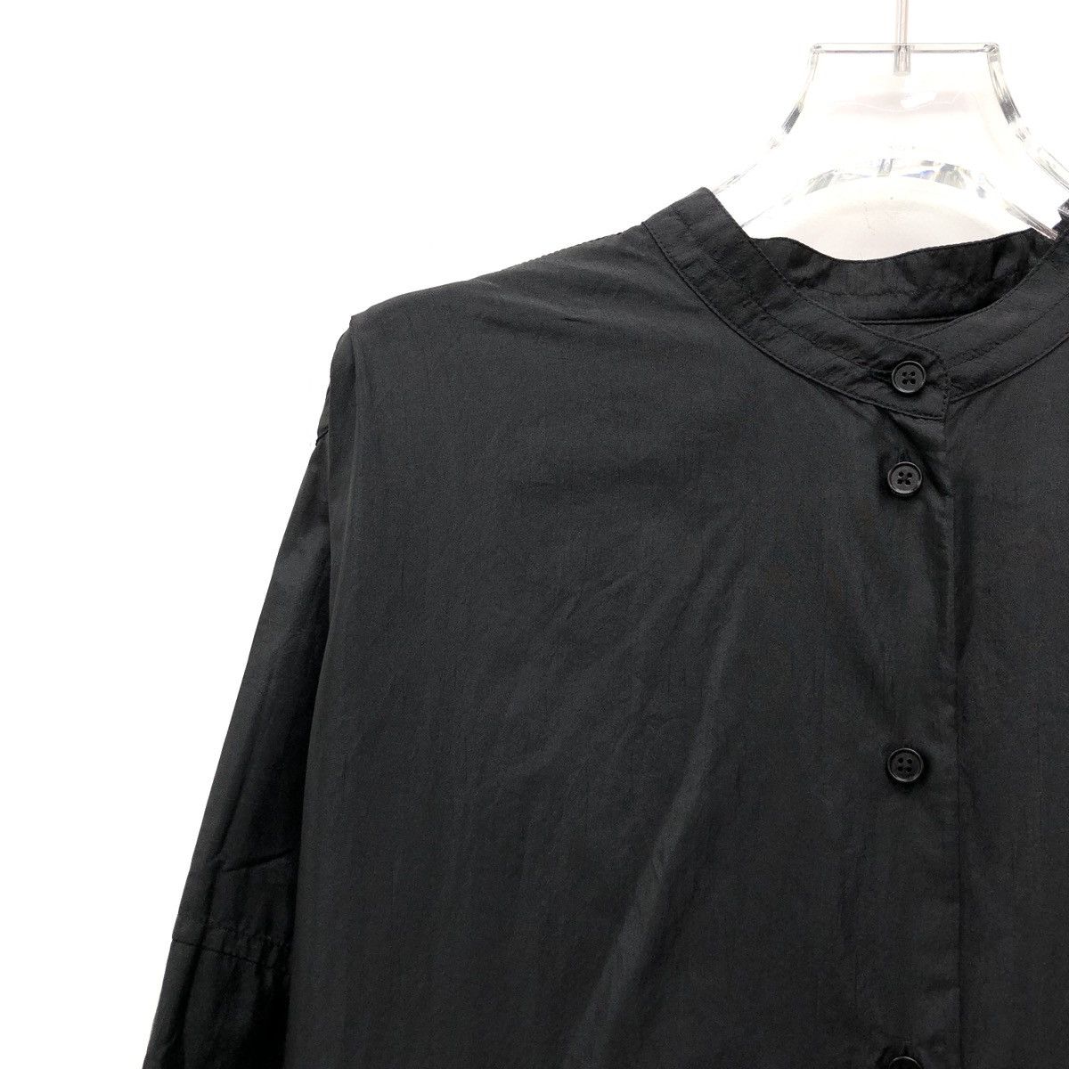 Jil Sander Jil Sander Black Silk Long Sleeve Shirt Dress K26WX Size M / US 6-8 / IT 42-44 - 3 Thumbnail