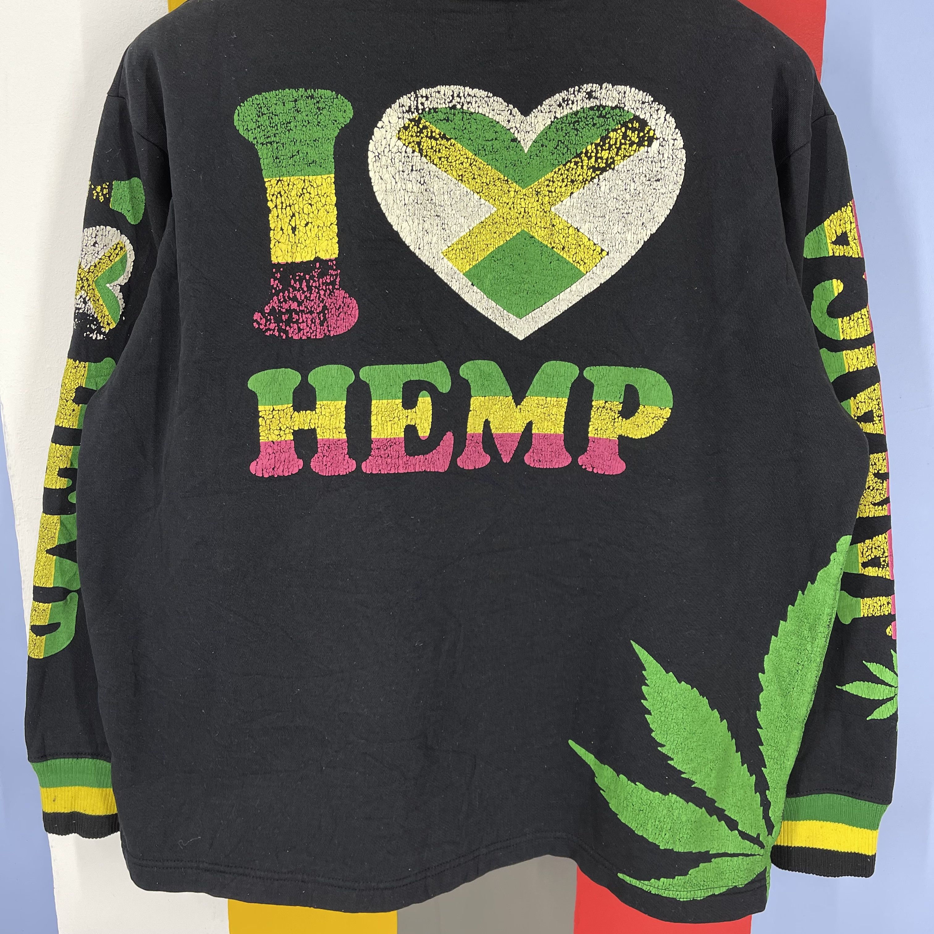Other Jamaica Reggae I LOVE HEMP Crew Neck Sweatshirt #1335/AT Size US L / EU 52-54 / 3 - 2 Thumbnail