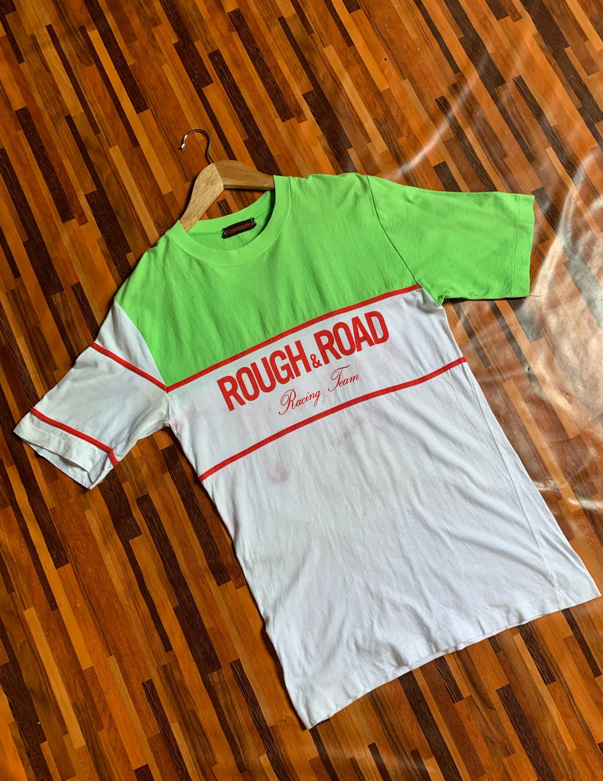 Japanese Brand 80's single stich japan made KAWASAKI RACING Motorsport Size US L / EU 52-54 / 3 - 2 Thumbnail