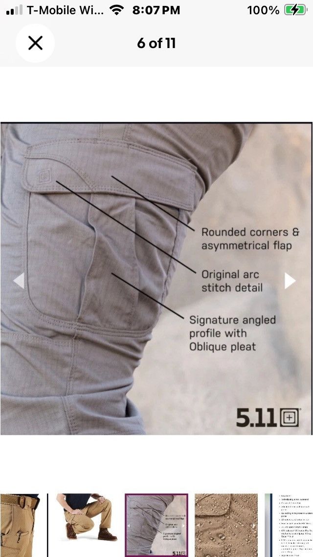 5.11 5.11 Tactical Men’s Stryke Pants Size 38 length 30 Size US 38 / EU 54 - 6 Thumbnail