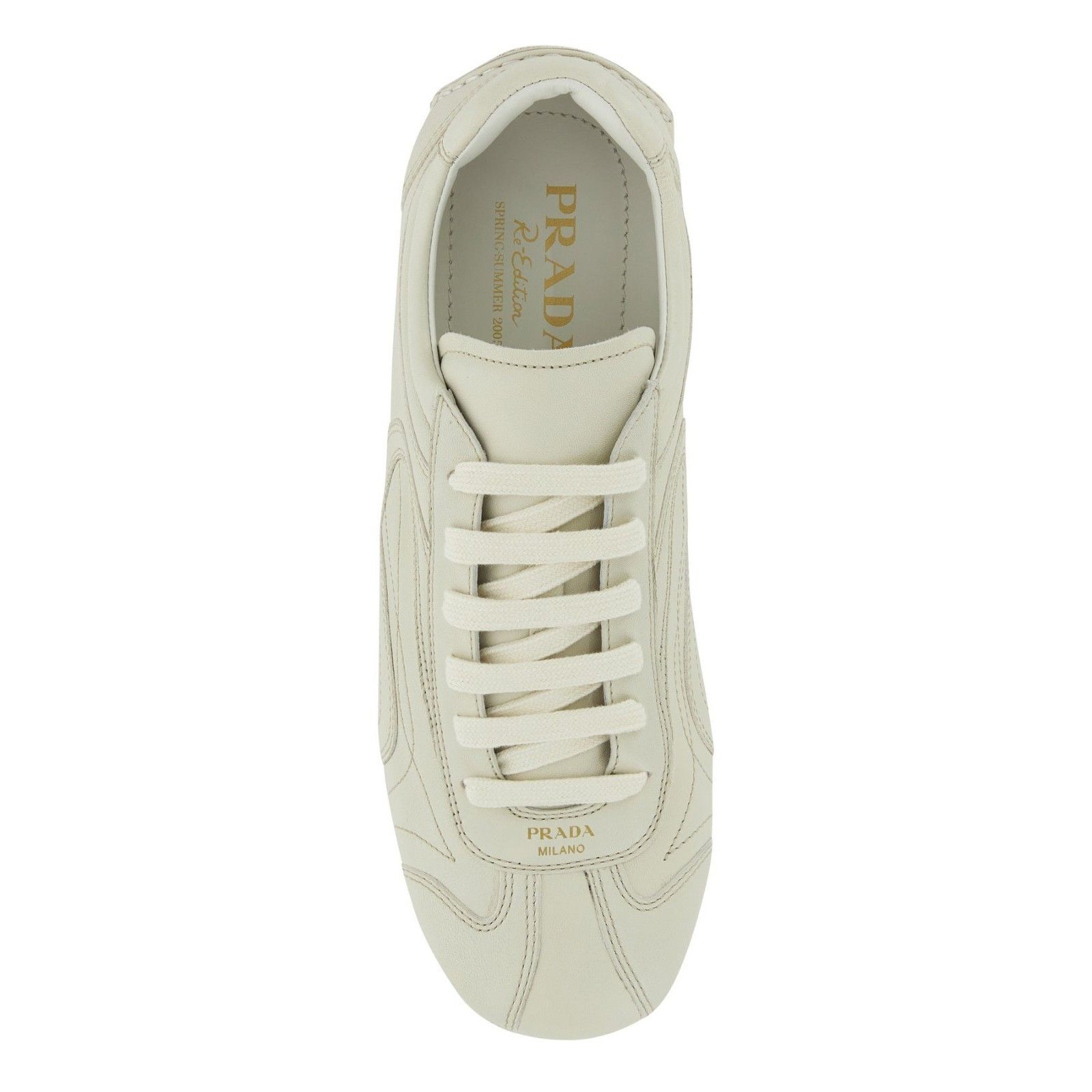 Prada PRADA Monte Carlo Re-Edition 2005 Ivory White Leather Sneake Size US 9 / EU 42 - 4 Thumbnail