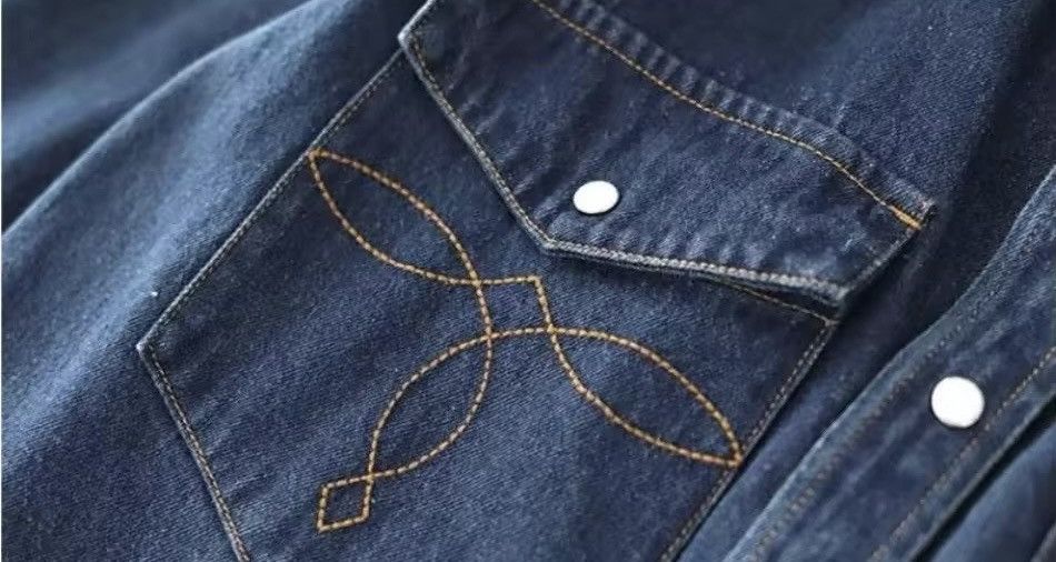 Japanese Brand × Vintage Design Washed Heavyweight Cowboy Shirt Size US M / EU 48-50 / 2 - 4 Thumbnail
