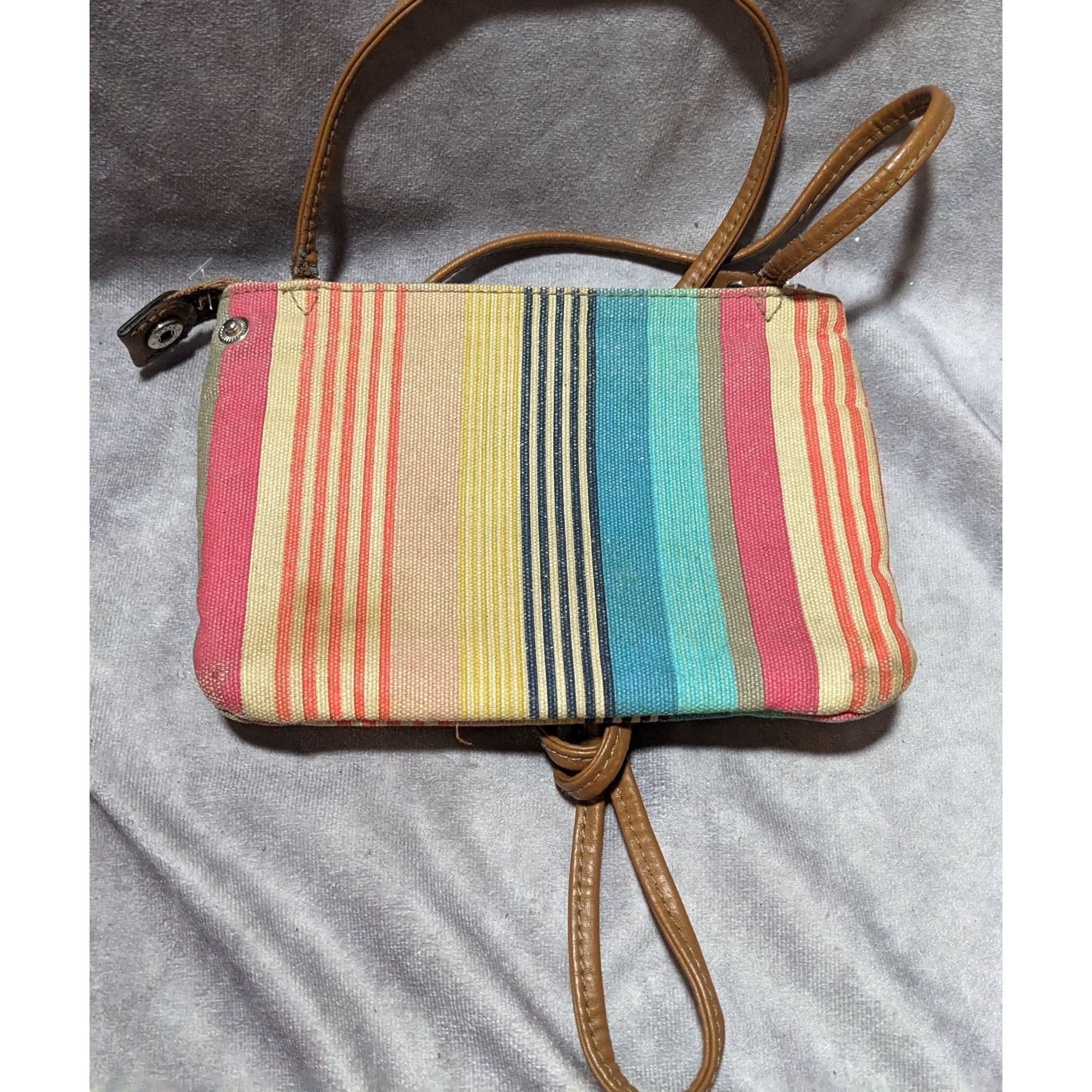 Relic Relic Retro Rainbow Striped Crossbody Bag Size ONE SIZE - 11 Thumbnail
