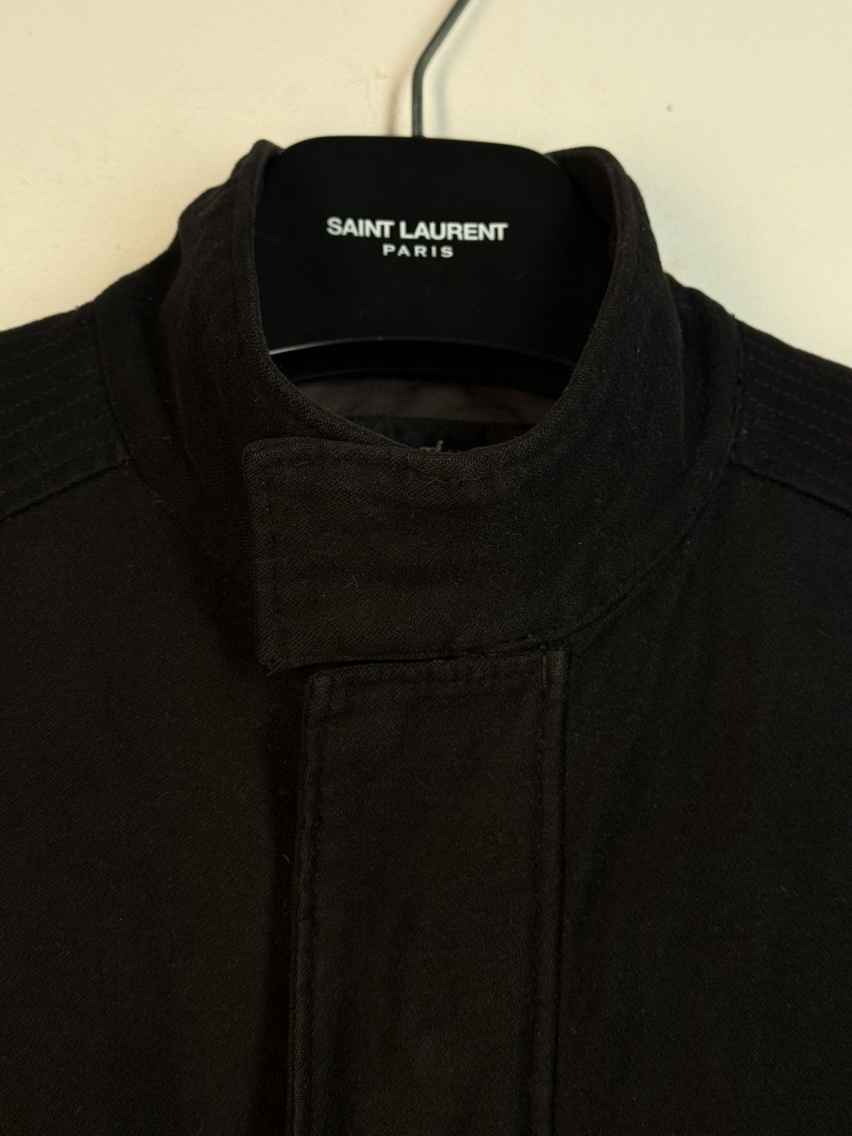 Yves Saint Laurent Black YSL Jacket Cotton Monogram Classic Bomber Zip Up Size US S / EU 44-46 / 1 - 7 Thumbnail