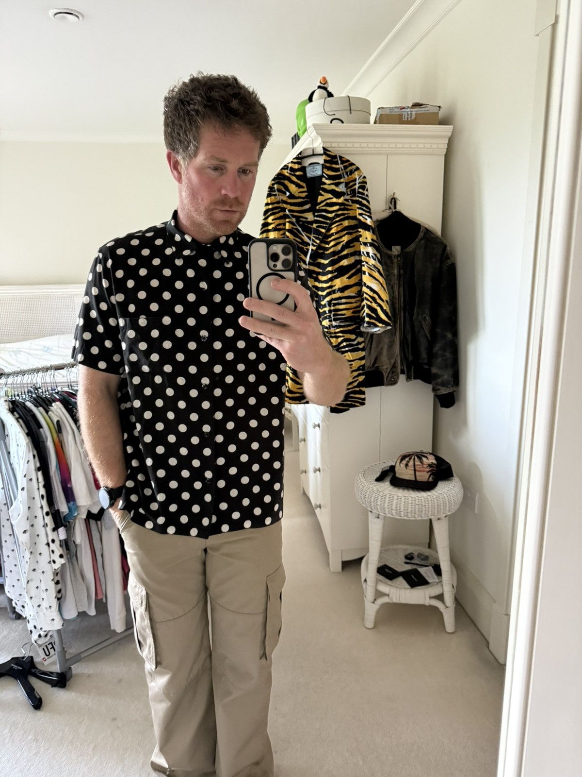 Saint Laurent Paris SS16 Saint Laurent polka dot Hawaiian shirt Hedi Slimane 40 Size US L / EU 52-54 / 3 - 8 Thumbnail