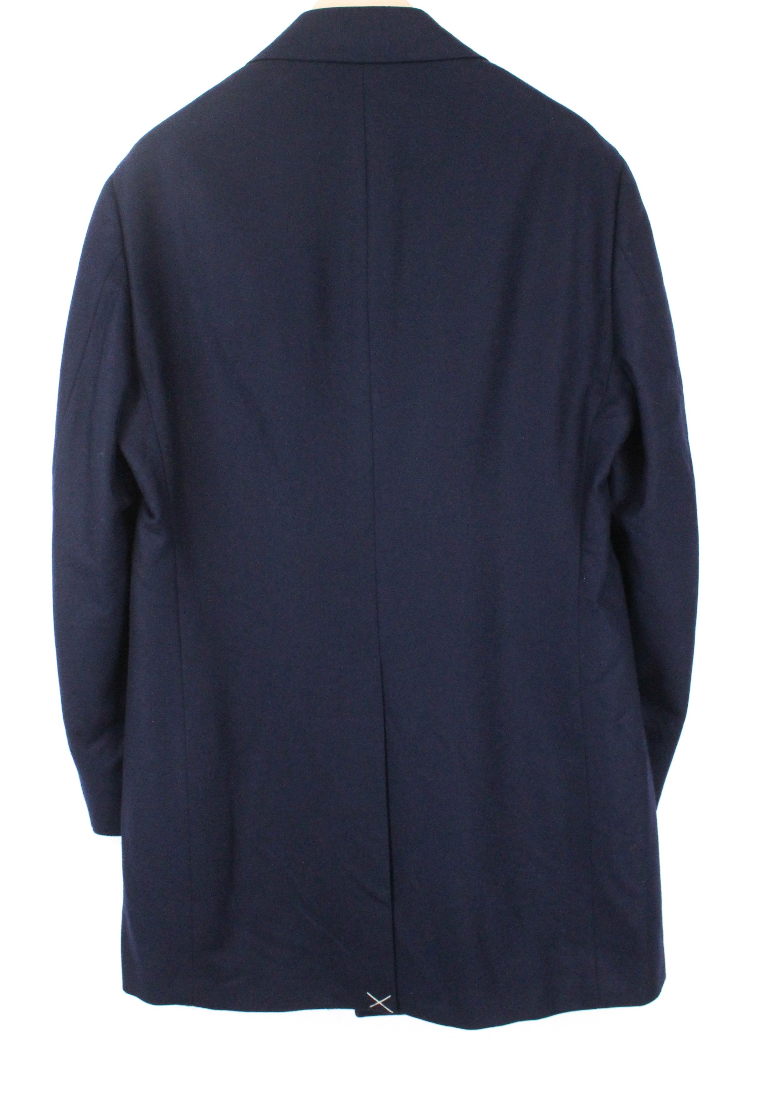 Suitsupply VICENZA UK44S Navy Wool Flannel Coat 66698 Size US L / EU 52-54 / 3 - 2 Thumbnail